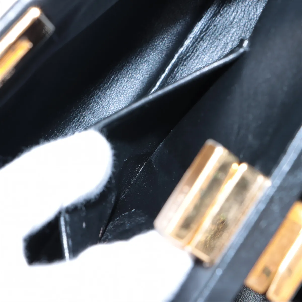 Mini Peekaboo Leather 2WAY Handbag Black 8BN244 — view 10