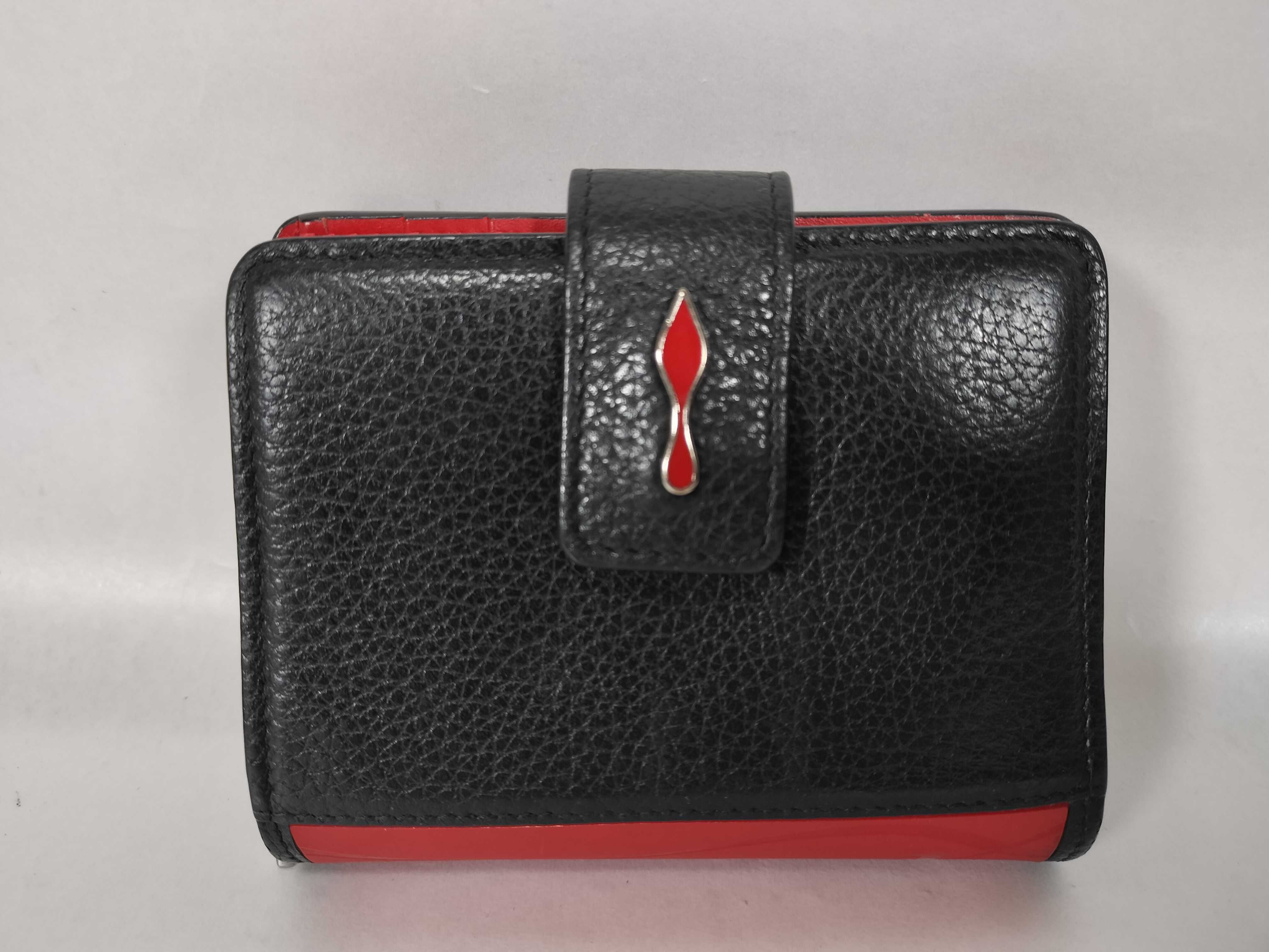 Christian Louvre Leather Folding Wallet