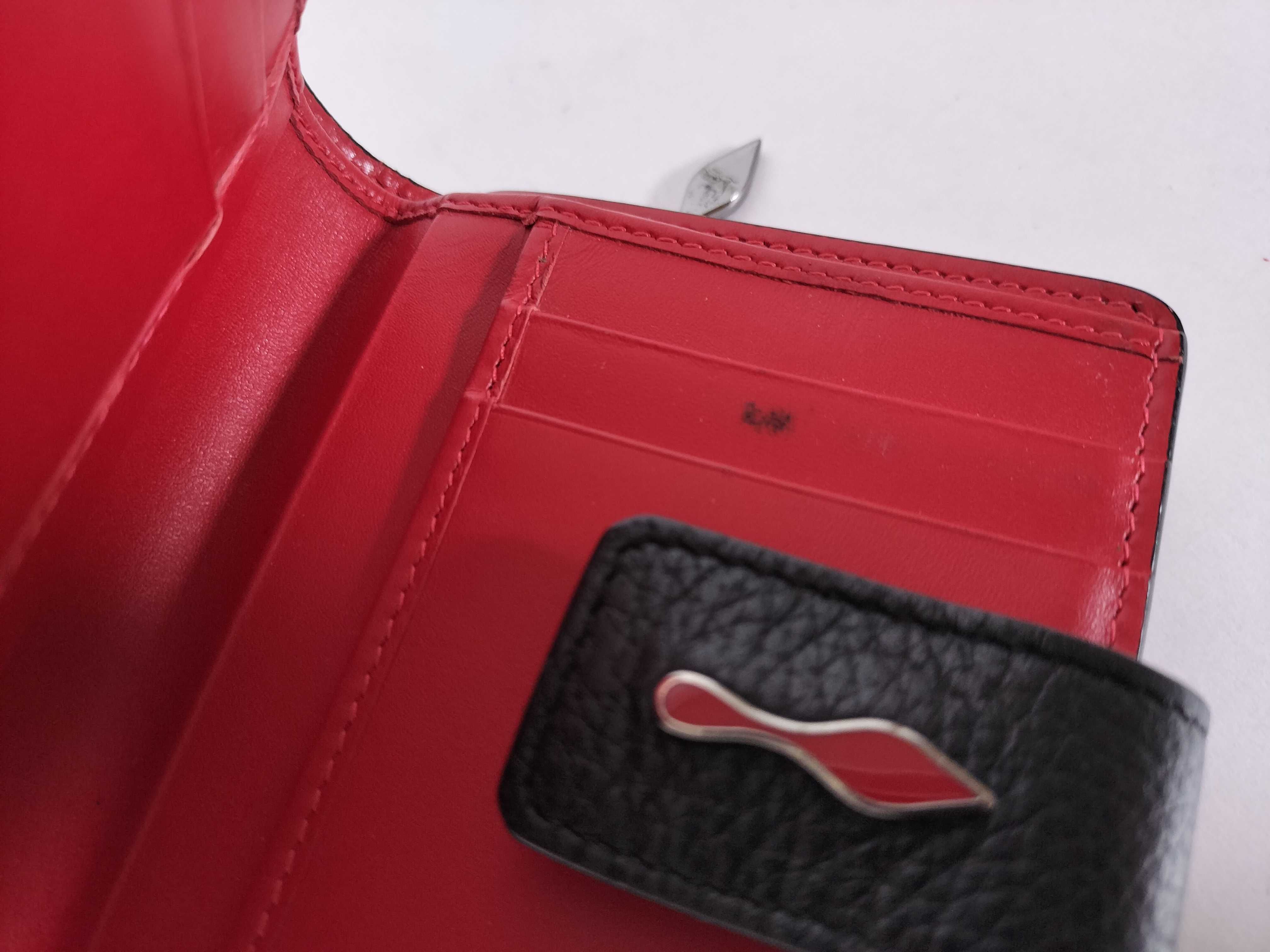 Christian Louvre Leather Folding Wallet — view 8