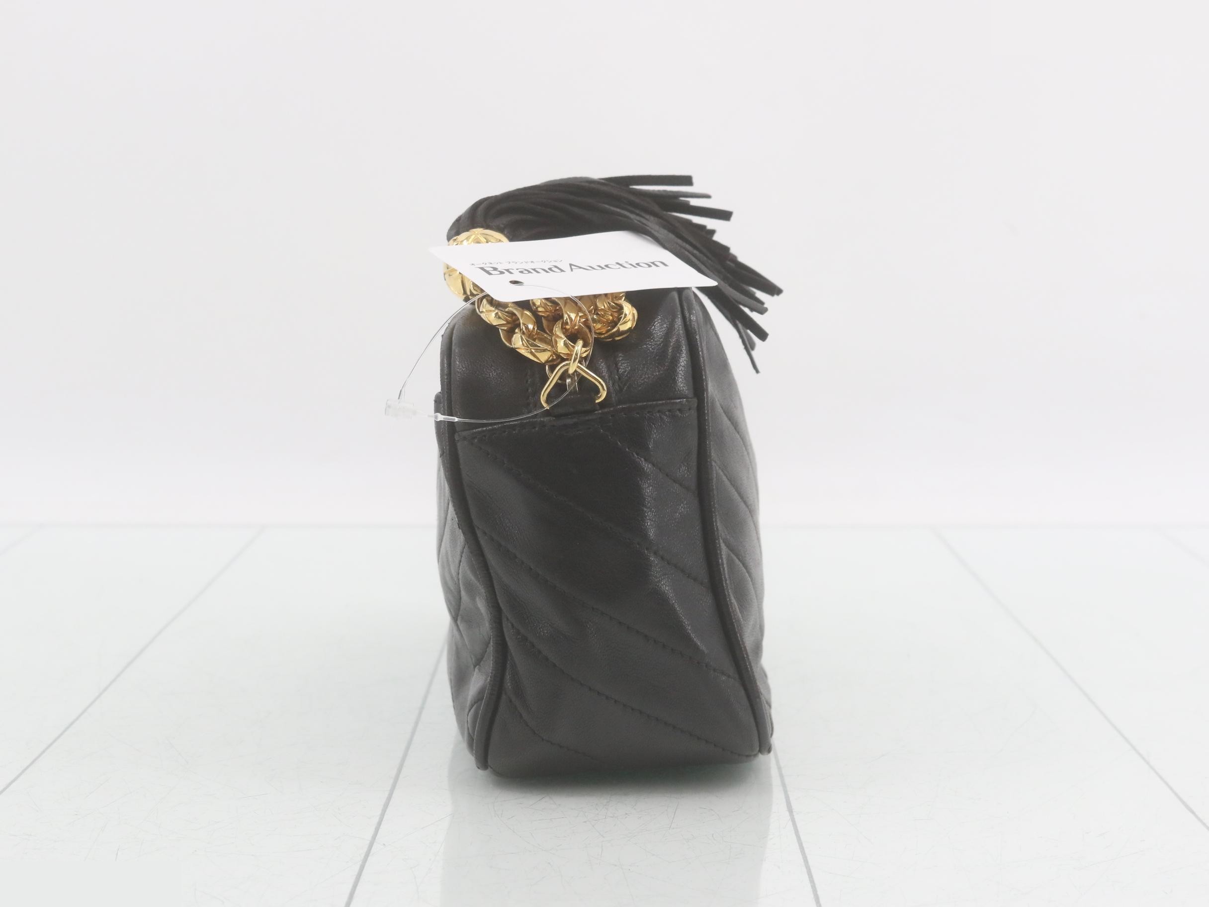 Matelassé Coco Mark Stitch Fringe Shoulder Bag — view 4