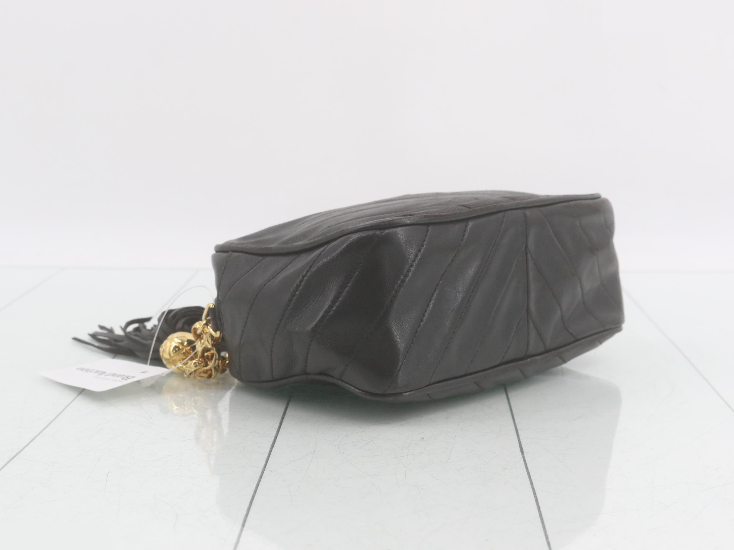 Matelassé Coco Mark Stitch Fringe Shoulder Bag — view 5
