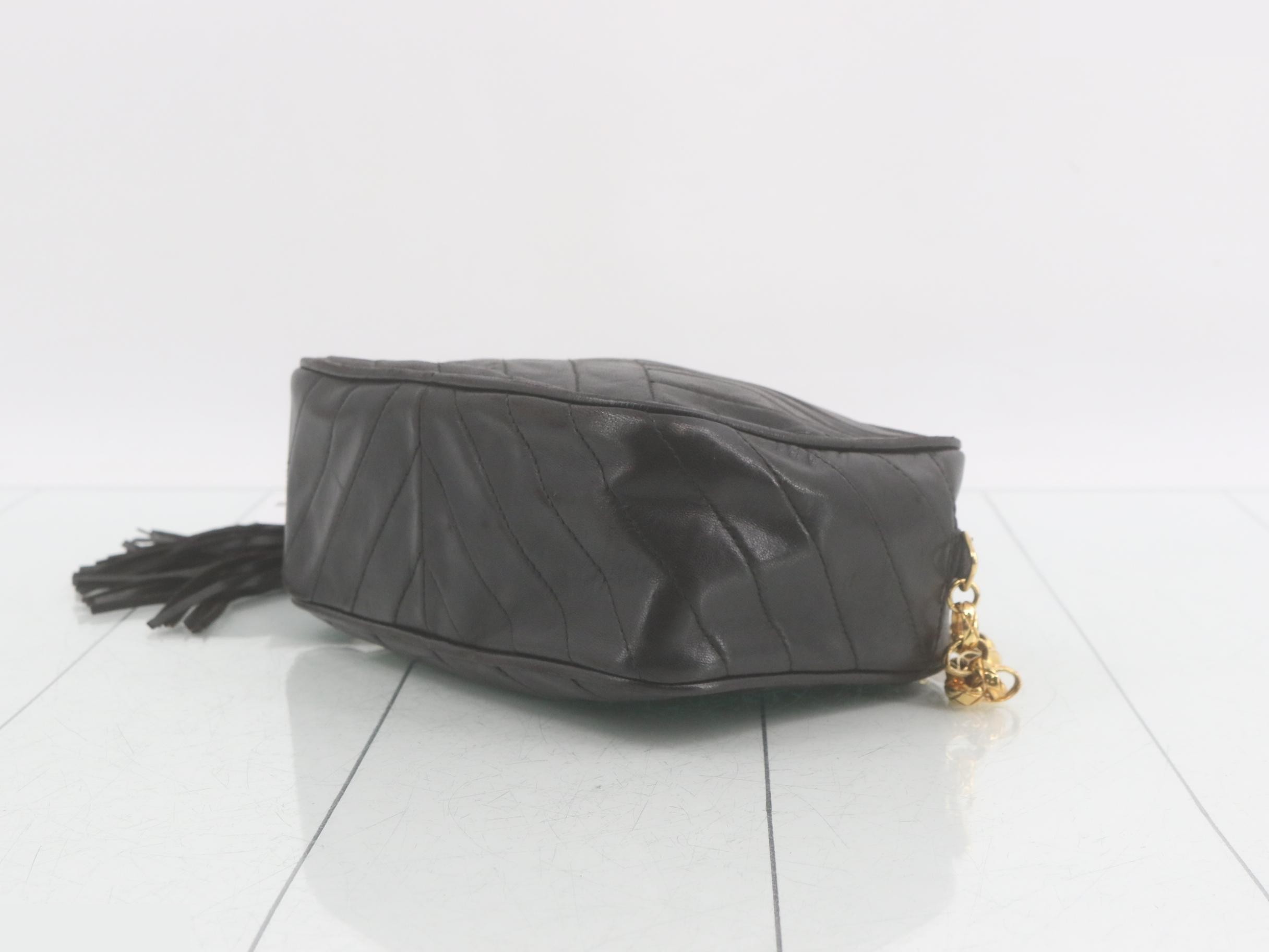 Matelassé Coco Mark Stitch Fringe Shoulder Bag — view 6