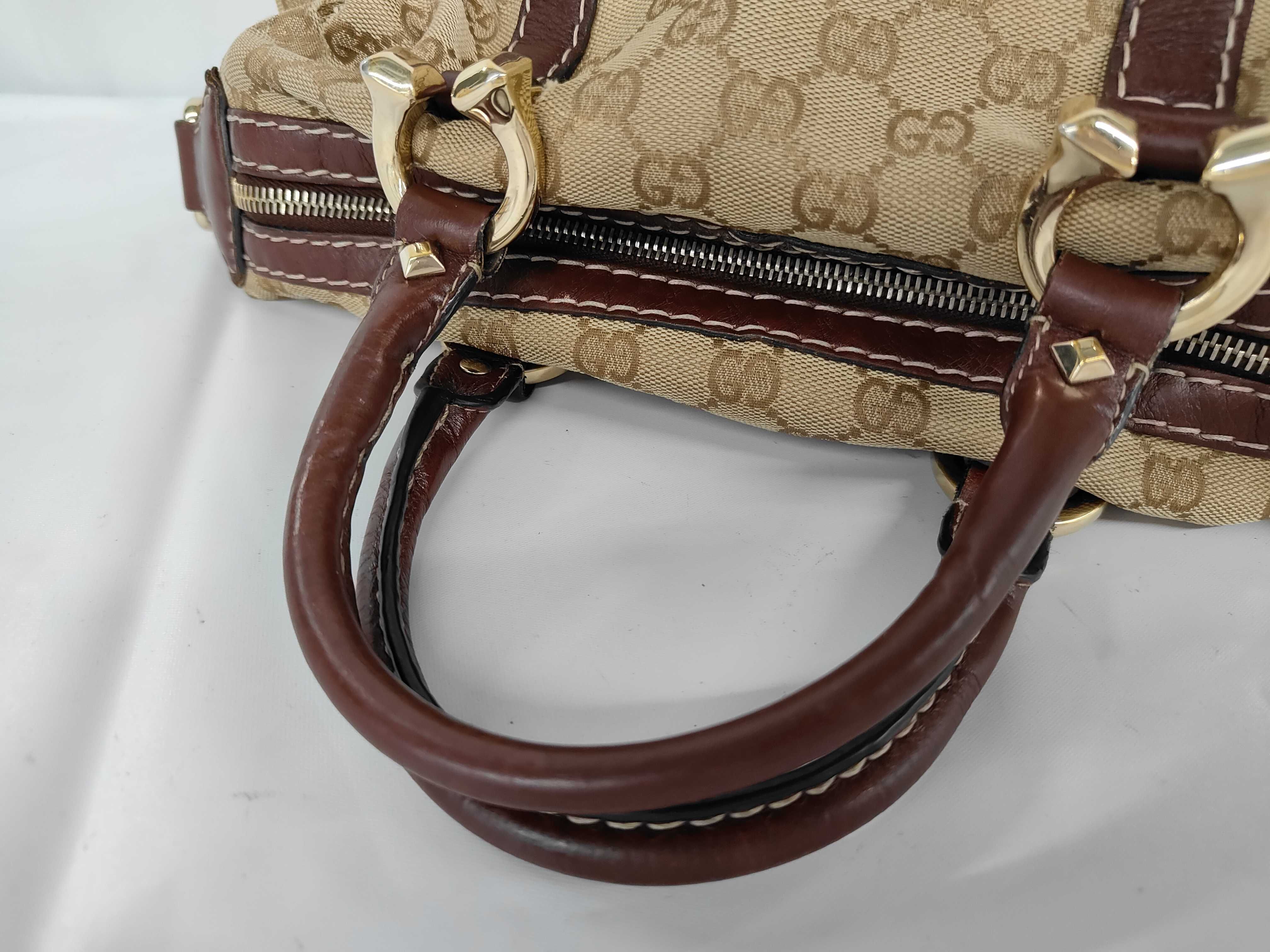 GG Canvas Nailhead Boston Bag Handbag — view 3