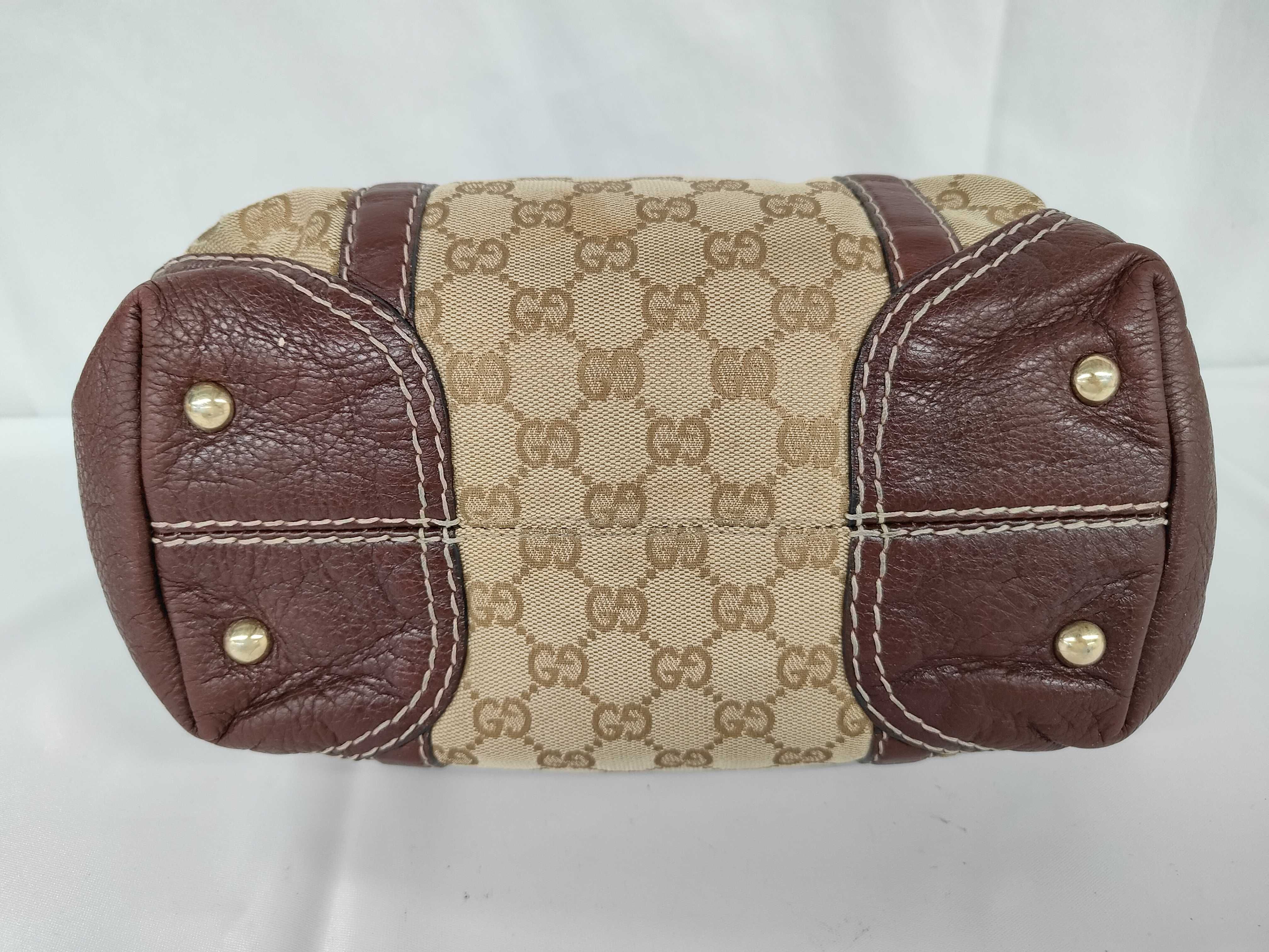 GG Canvas Nailhead Boston Bag Handbag — view 8