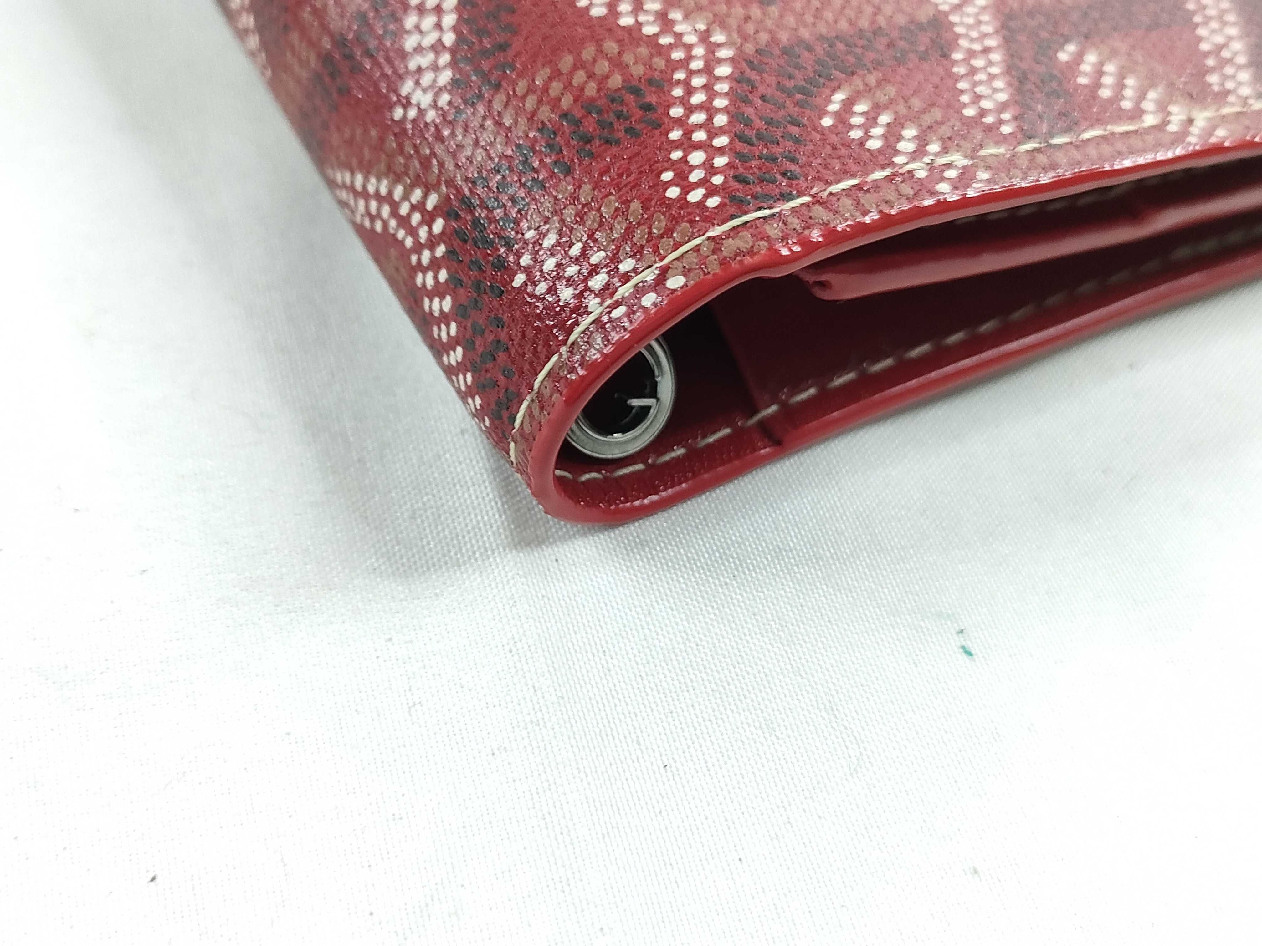 Herringbone Red Long Wallet — view 3