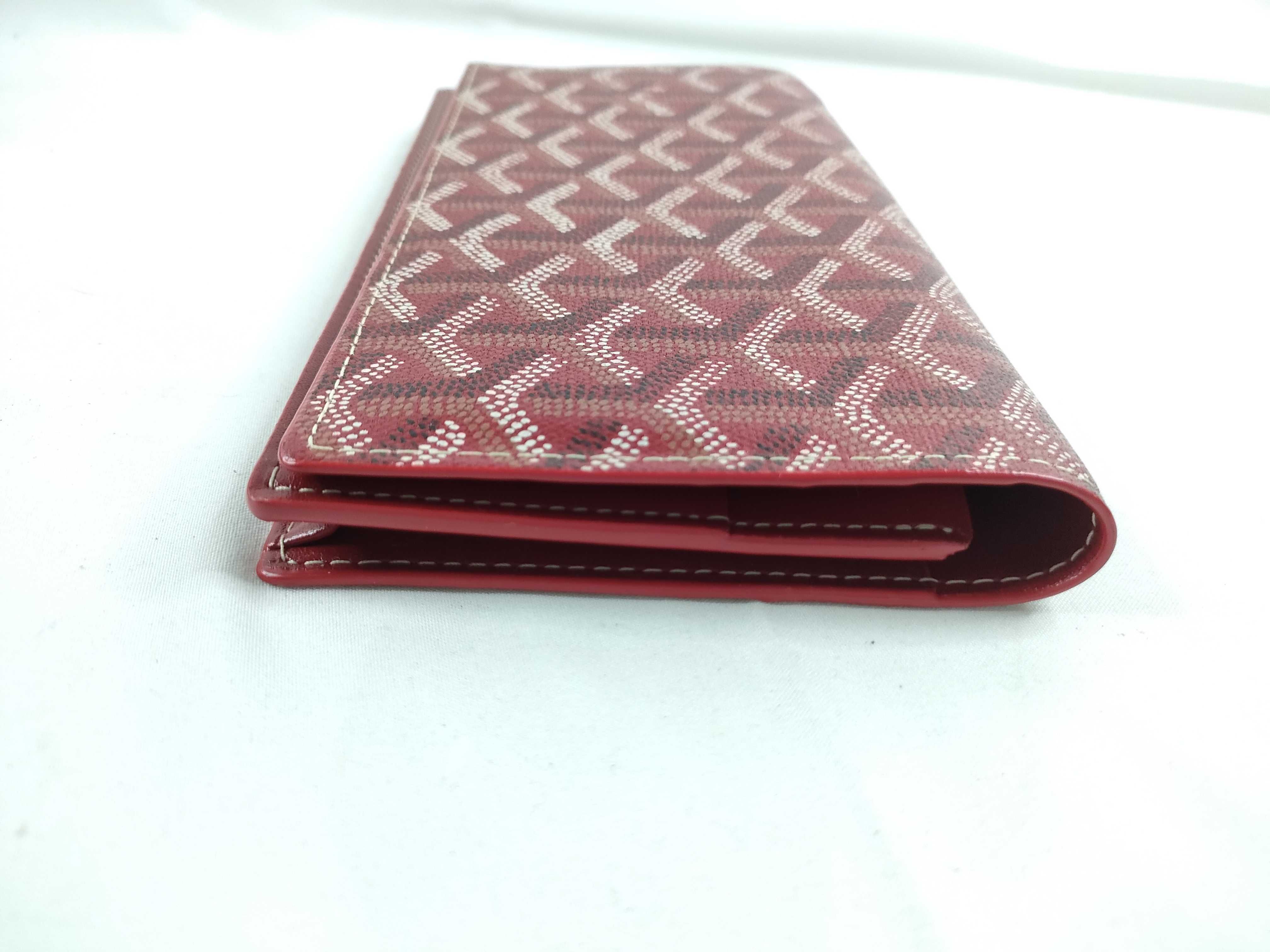 Herringbone Red Long Wallet — view 5