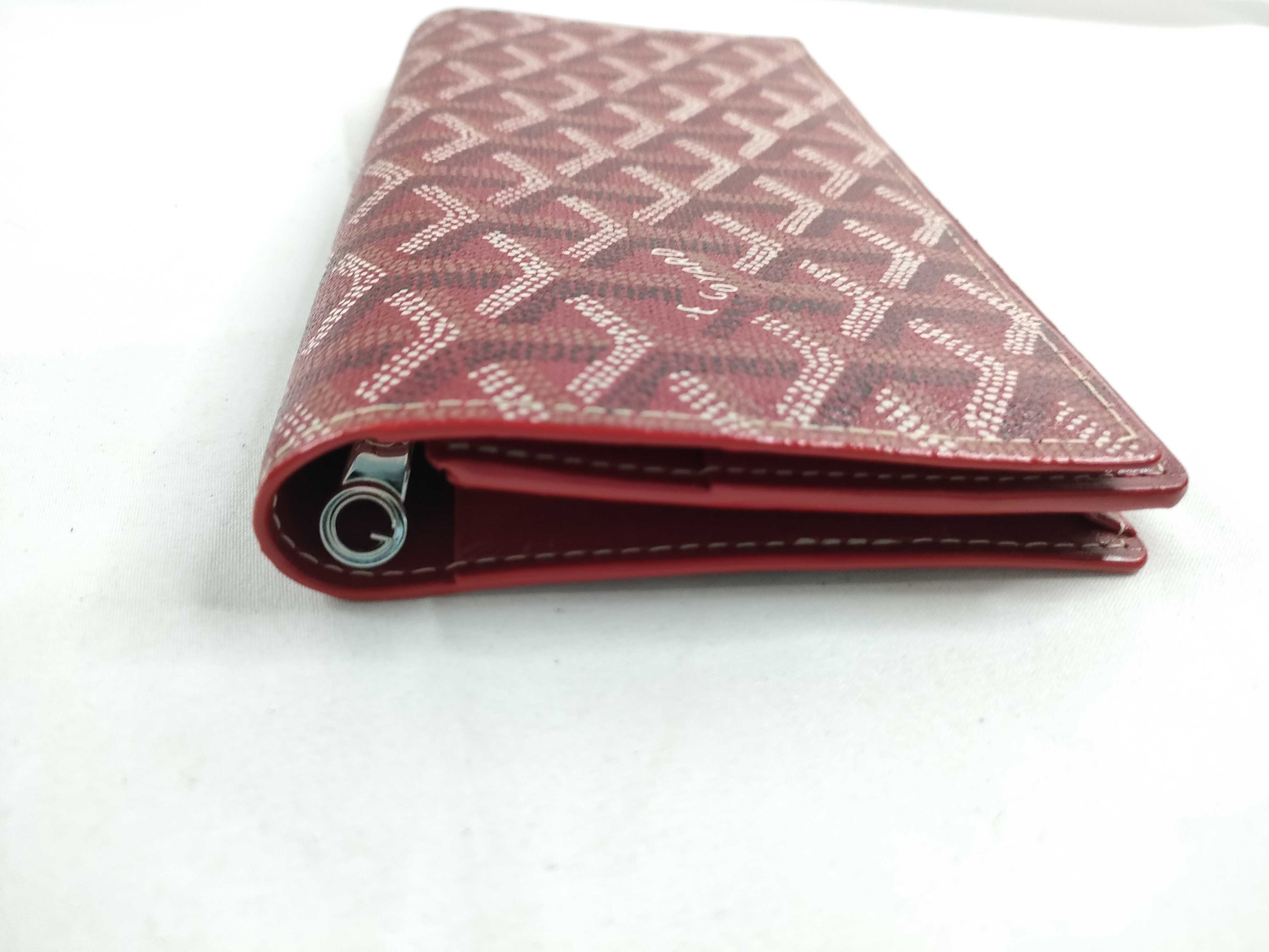Herringbone Red Long Wallet — view 7