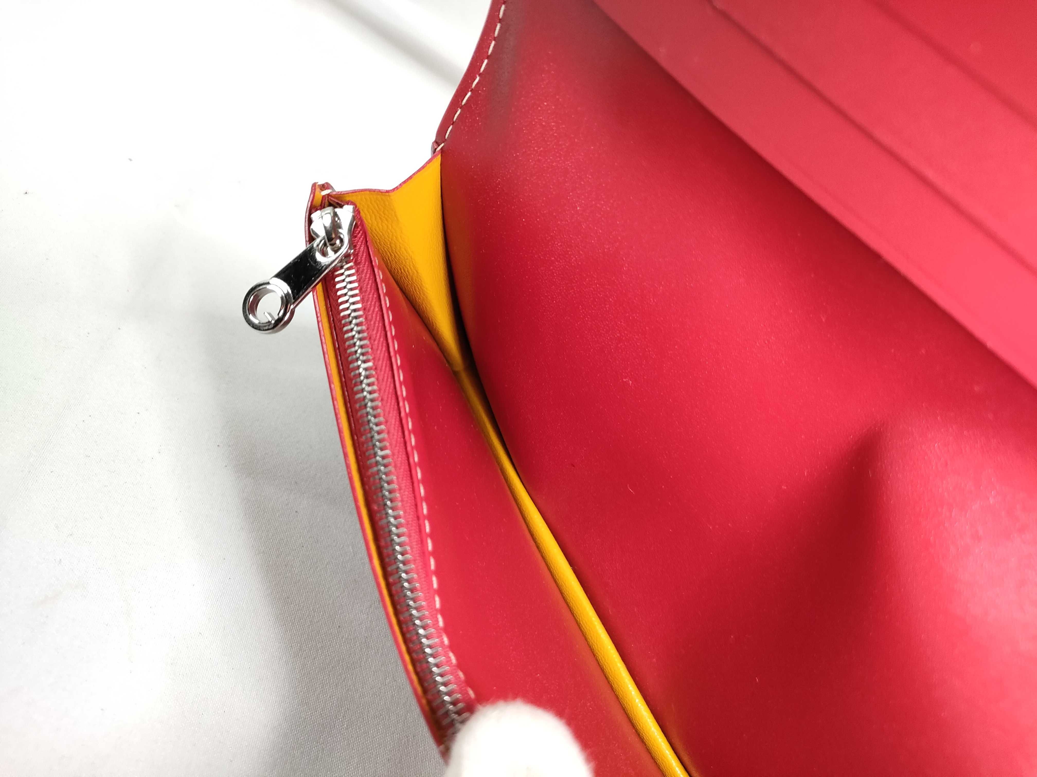 Herringbone Red Long Wallet — view 10