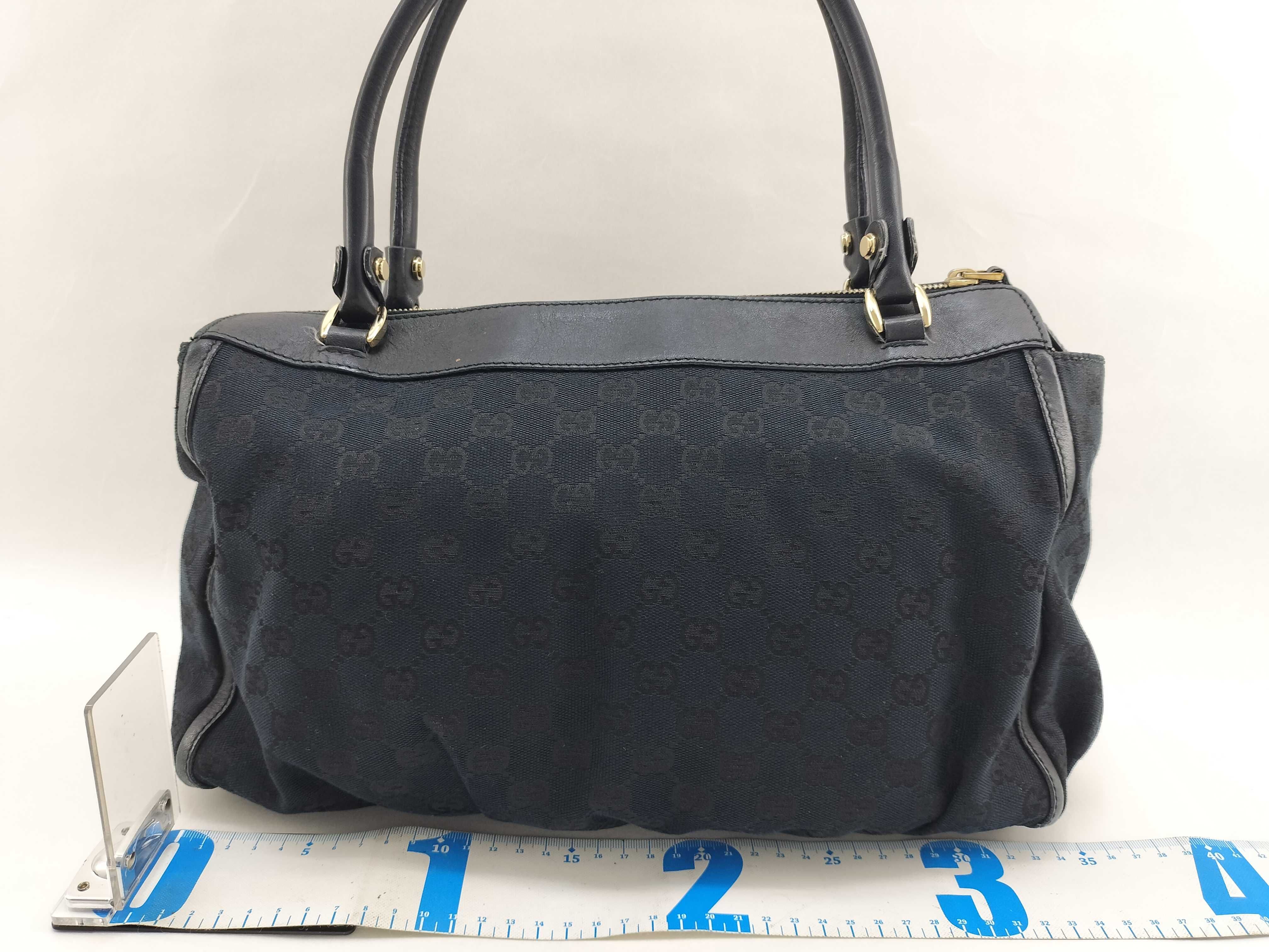GG Canvas Gucci Abbey Tote Bag 189831 Black Tote Bag — view 2