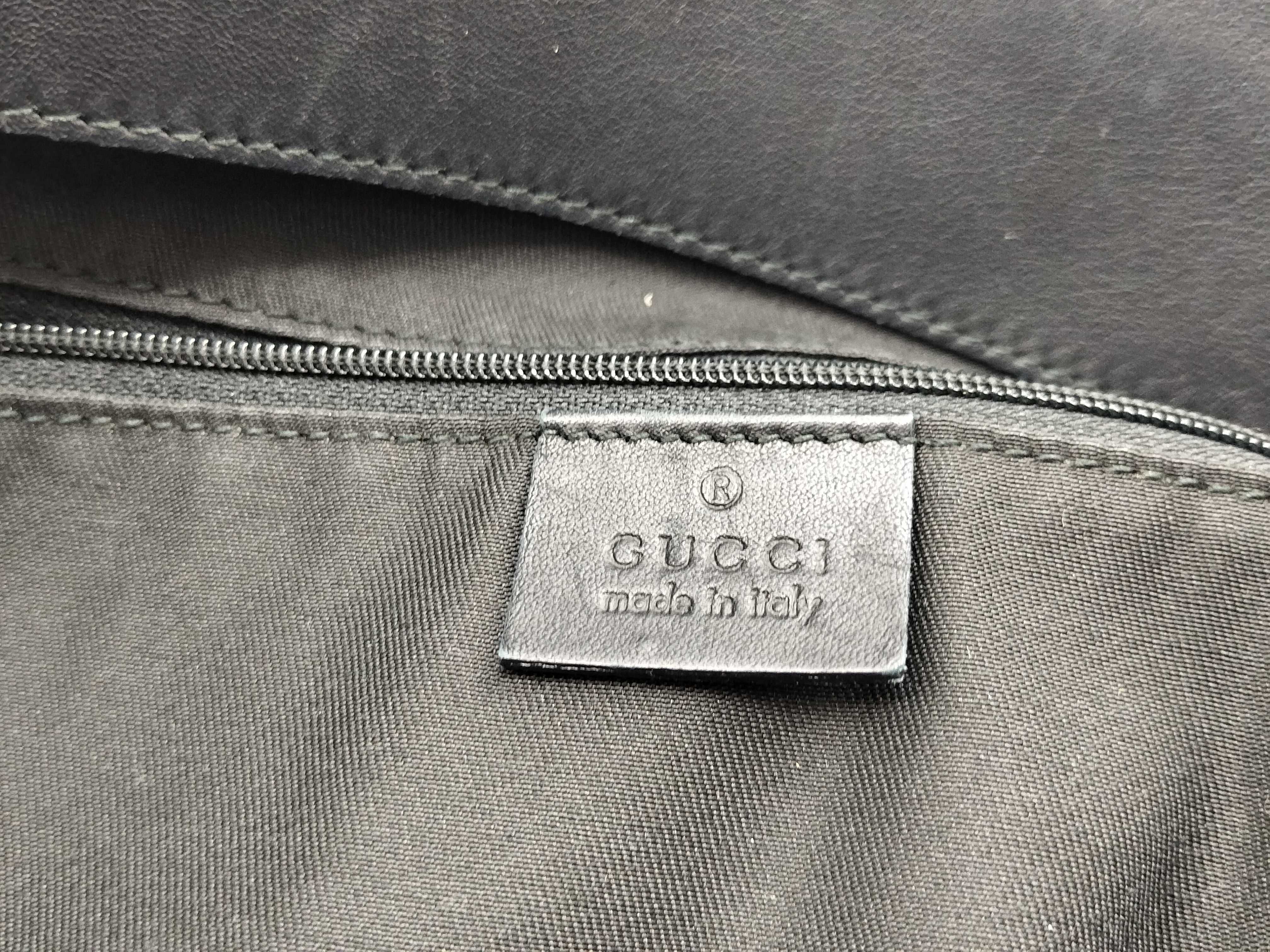 GG Canvas Gucci Abbey Tote Bag 189831 Black Tote Bag — view 13