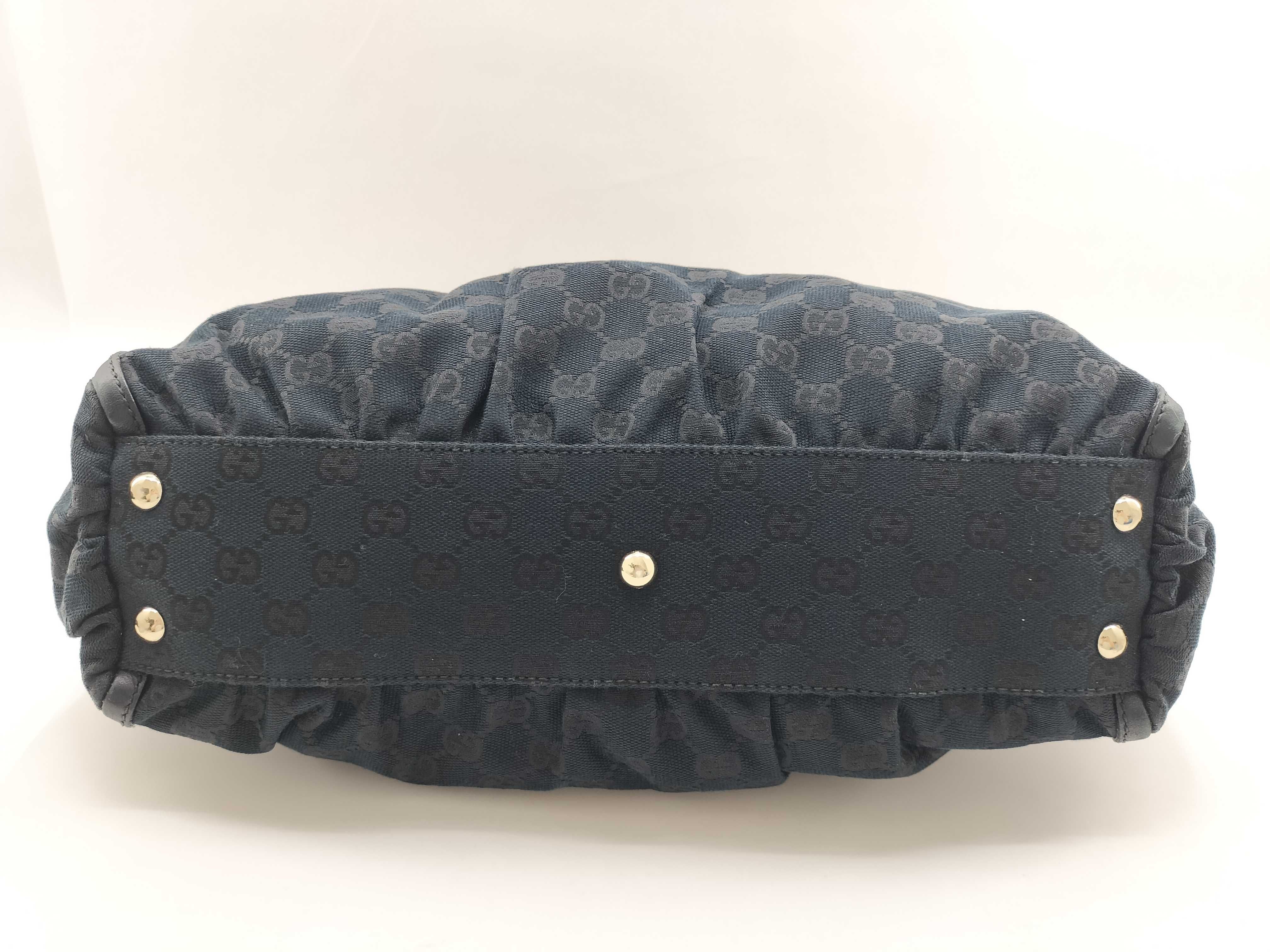 GG Canvas Gucci Abbey Tote Bag 189831 Black Tote Bag — view 6