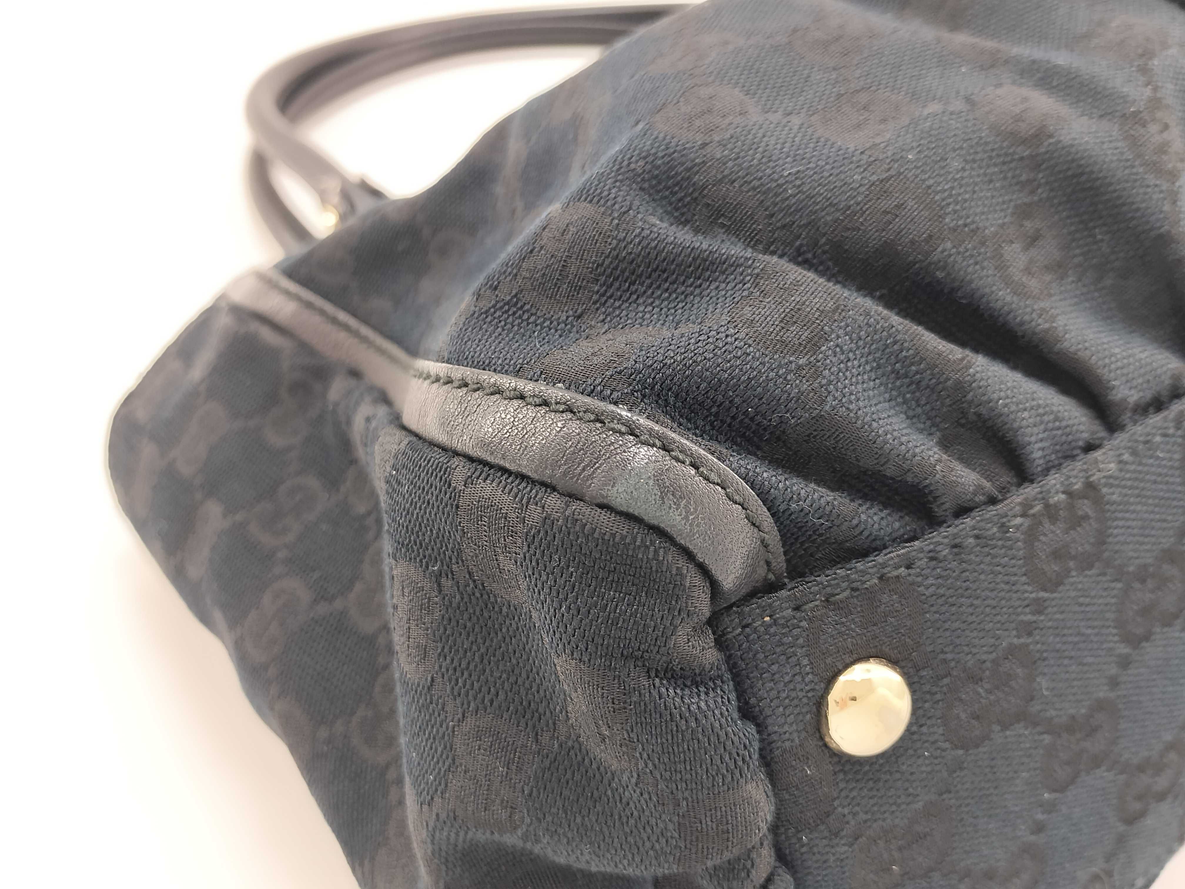 GG Canvas Gucci Abbey Tote Bag 189831 Black Tote Bag — view 7