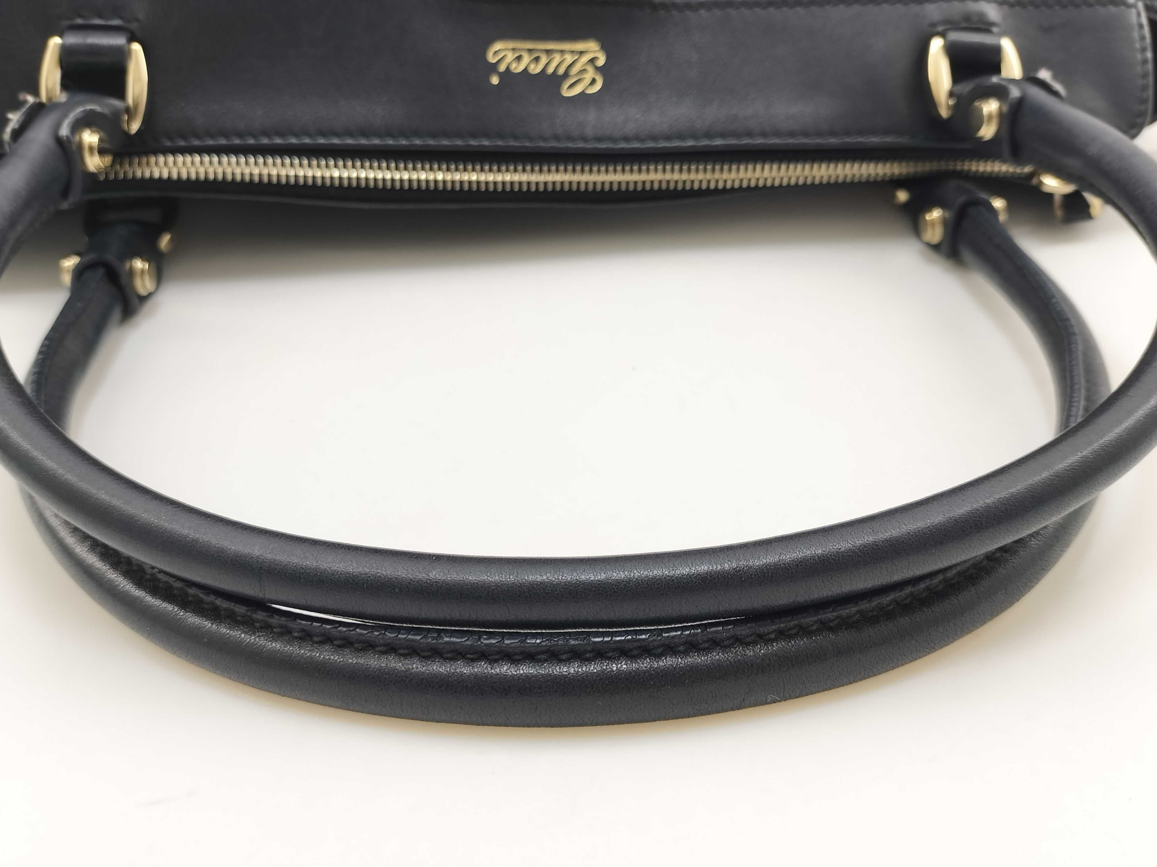 GG Canvas Gucci Abbey Tote Bag 189831 Black Tote Bag — view 9