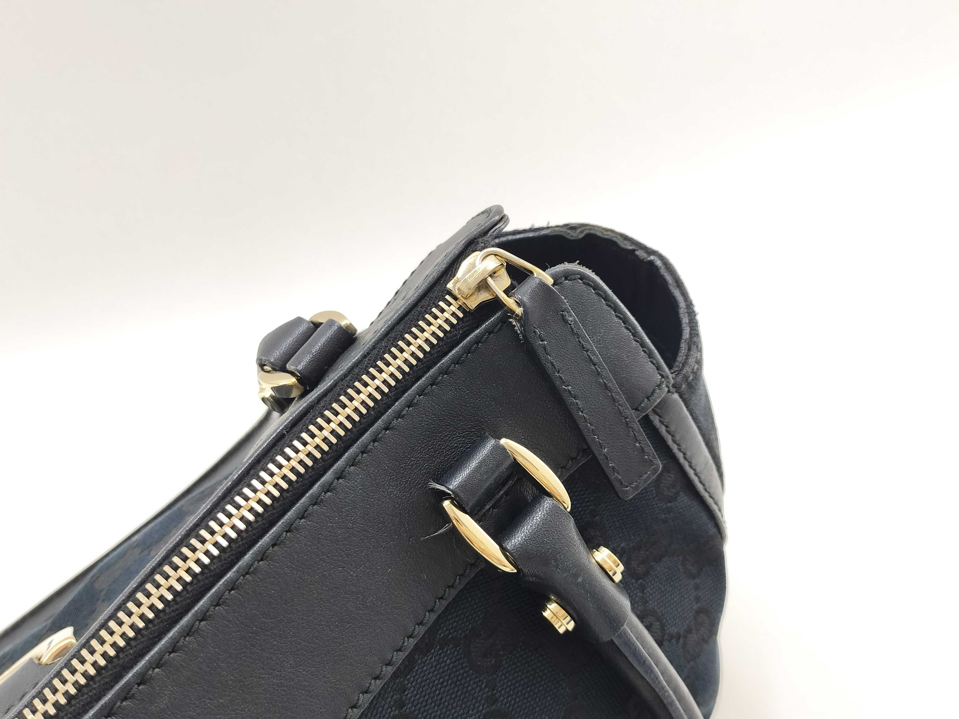 GG Canvas Gucci Abbey Tote Bag 189831 Black Tote Bag — view 10