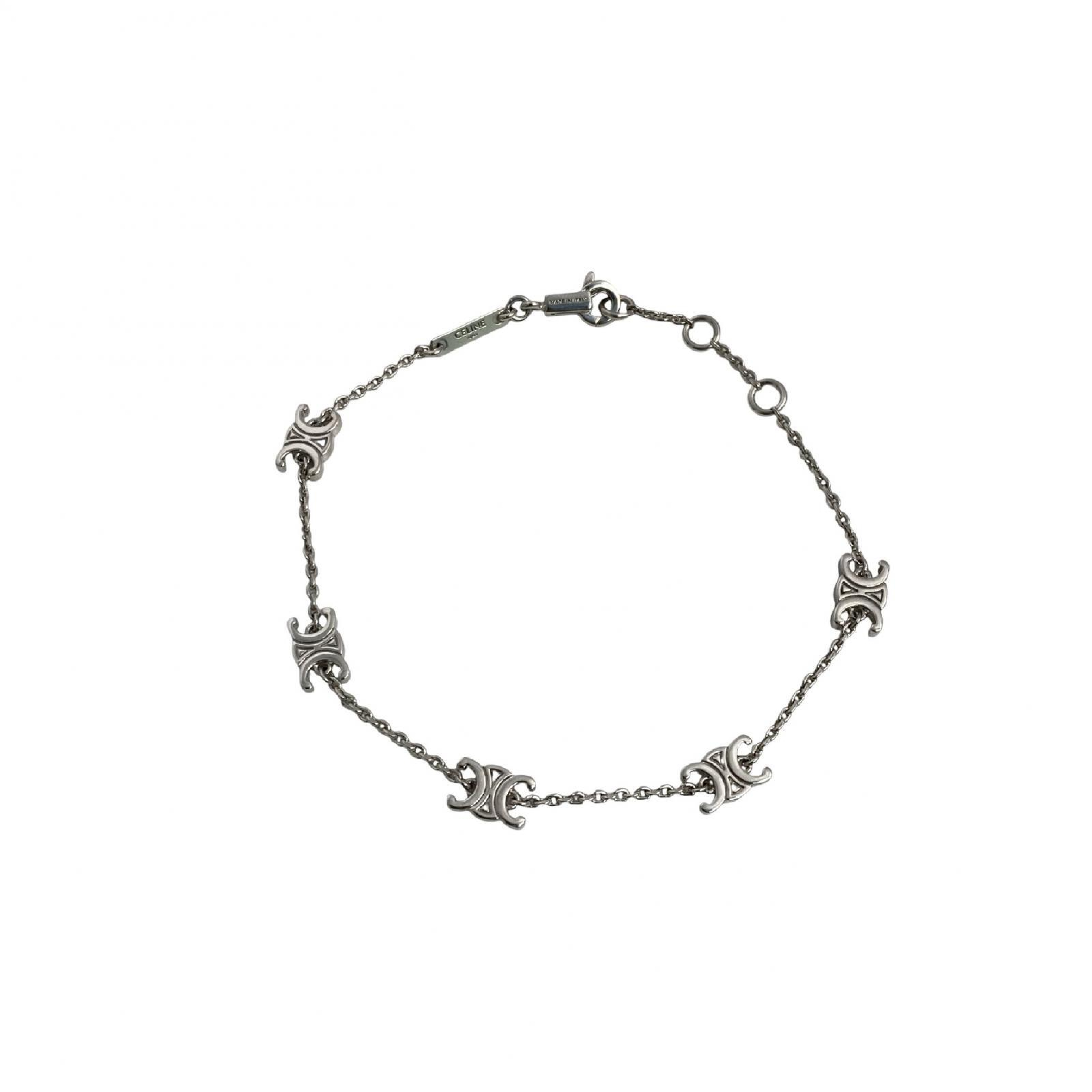 【*Shipped from: Hong Kong*】CELINE ( ) Silver Metal Triomphe Bracelet Bracelet/Bangle — view 2