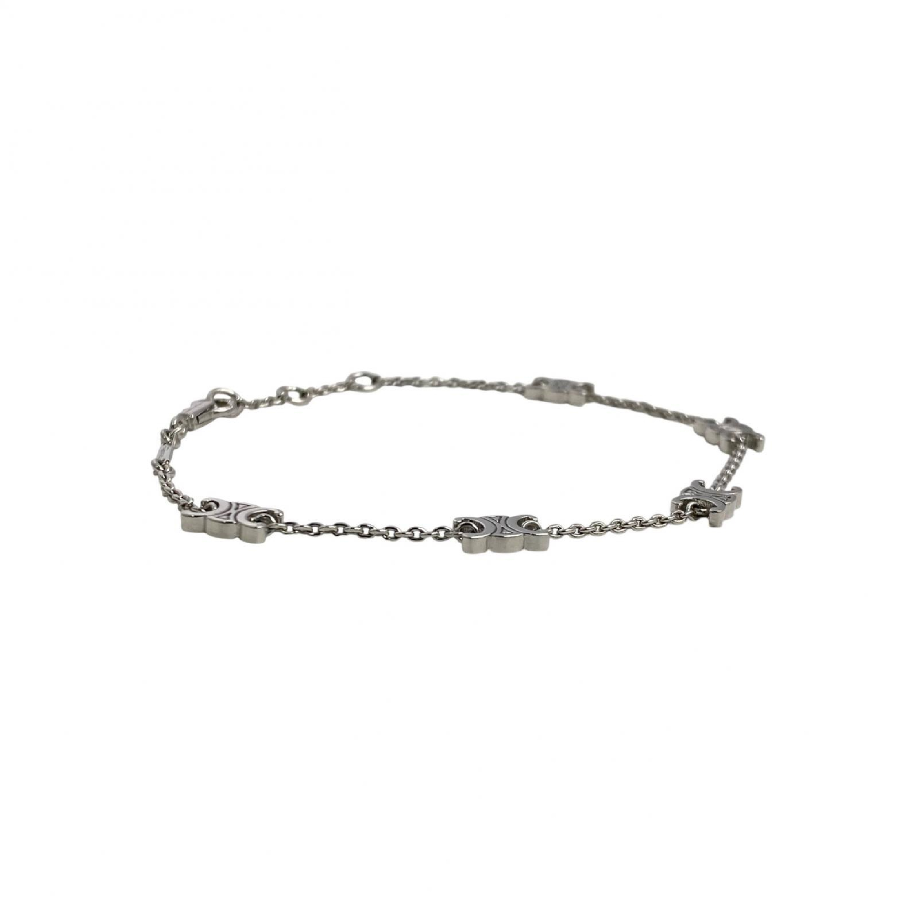 【*Shipped from: Hong Kong*】CELINE ( ) Silver Metal Triomphe Bracelet Bracelet/Bangle — view 3