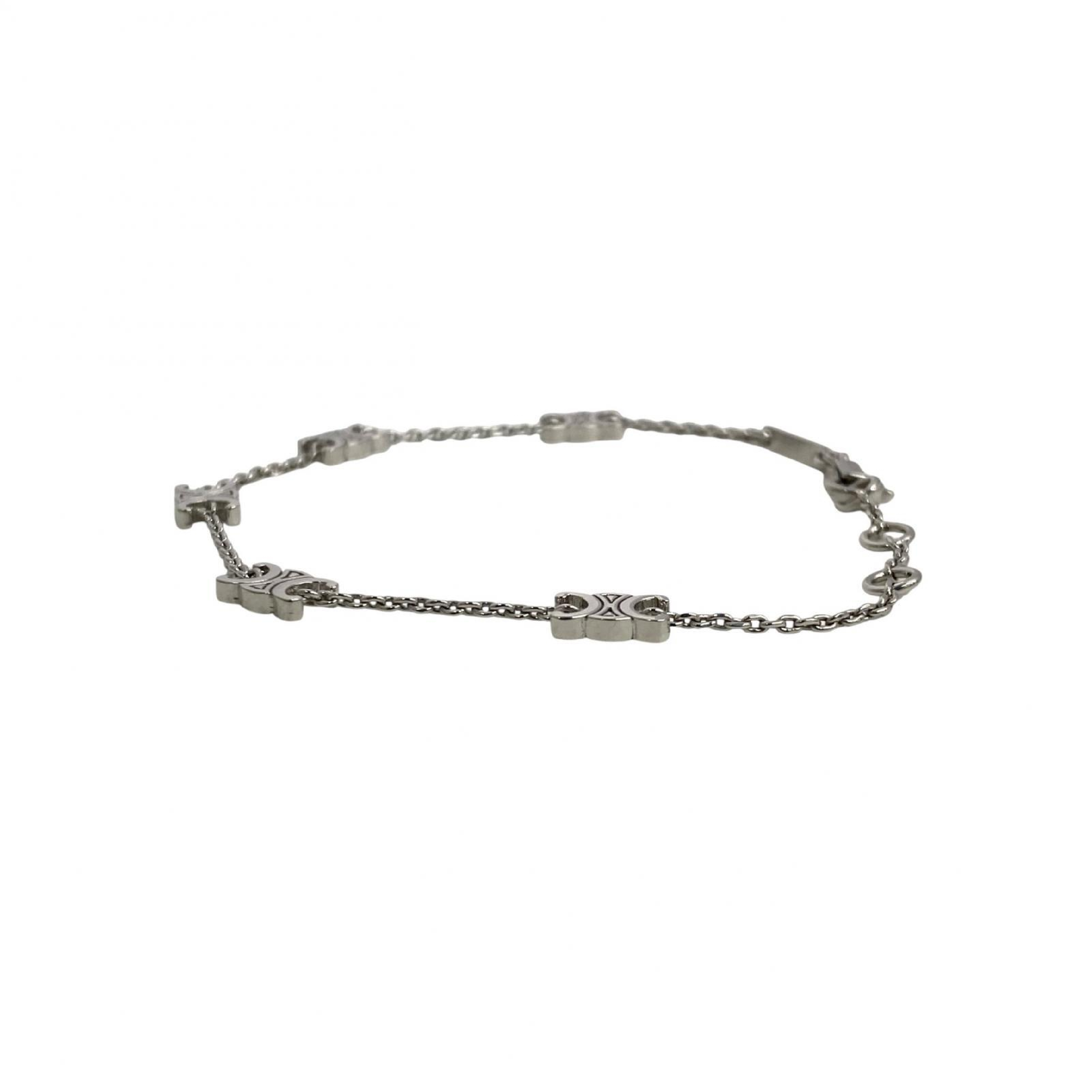 【*Shipped from: Hong Kong*】CELINE ( ) Silver Metal Triomphe Bracelet Bracelet/Bangle — view 5