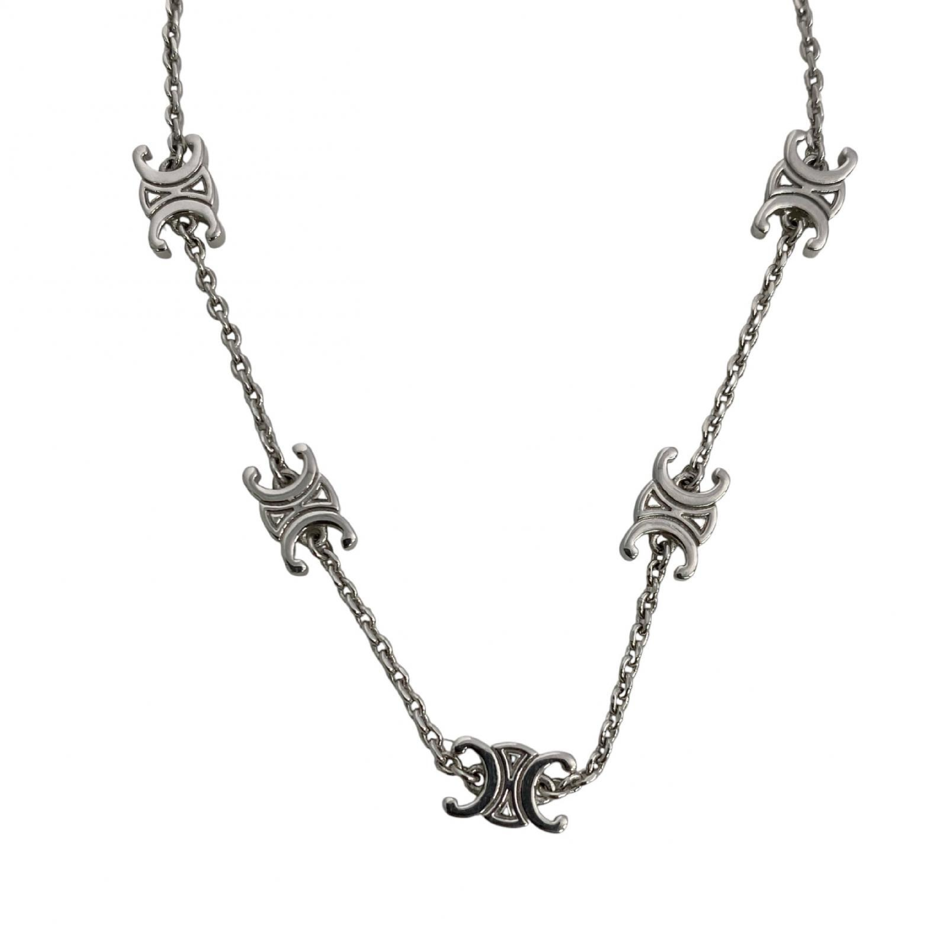 【*Shipped from: Hong Kong*】CELINE ( ) Silver Metal Triomphe Bracelet Bracelet/Bangle — view 7