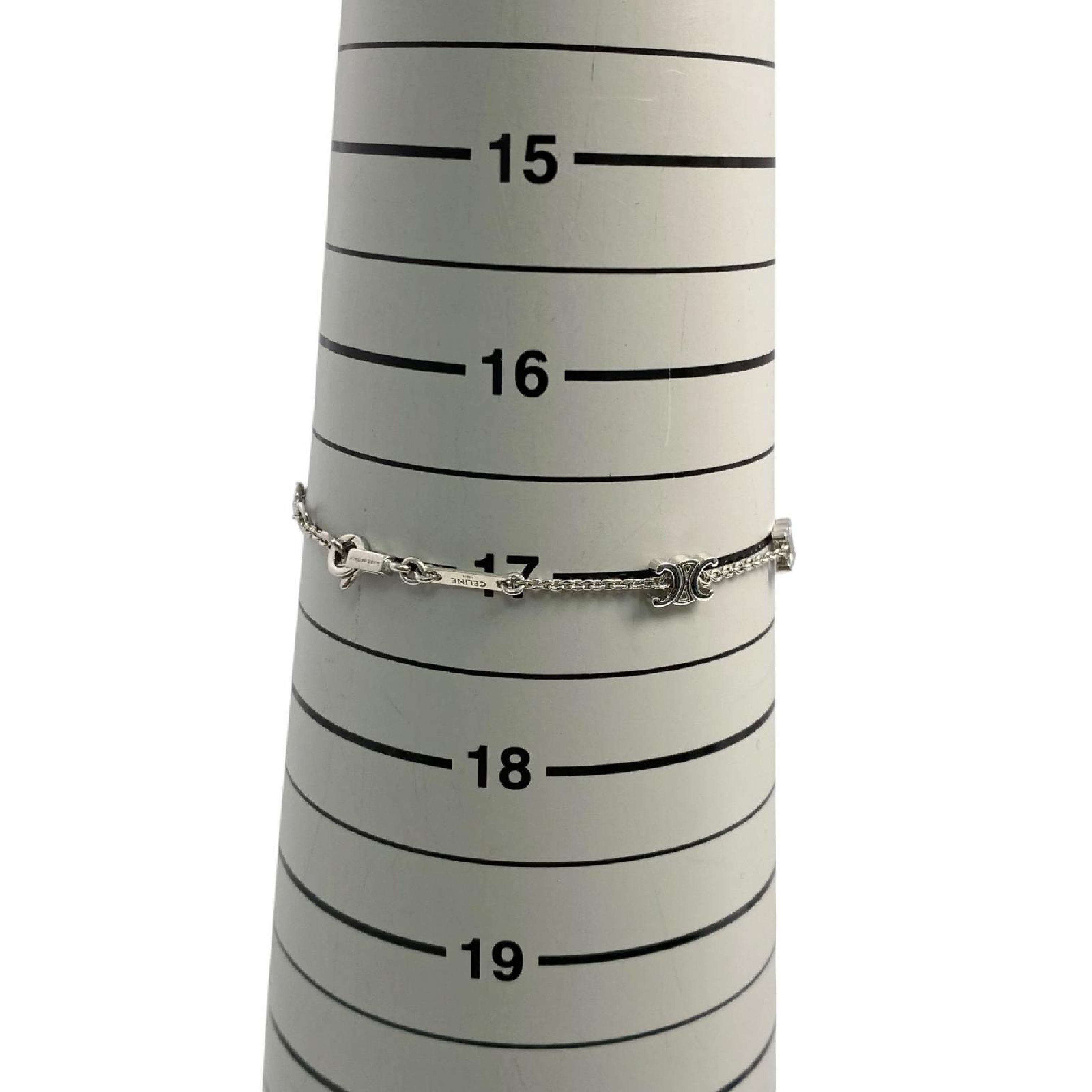 【*Shipped from: Hong Kong*】CELINE ( ) Silver Metal Triomphe Bracelet Bracelet/Bangle — view 10