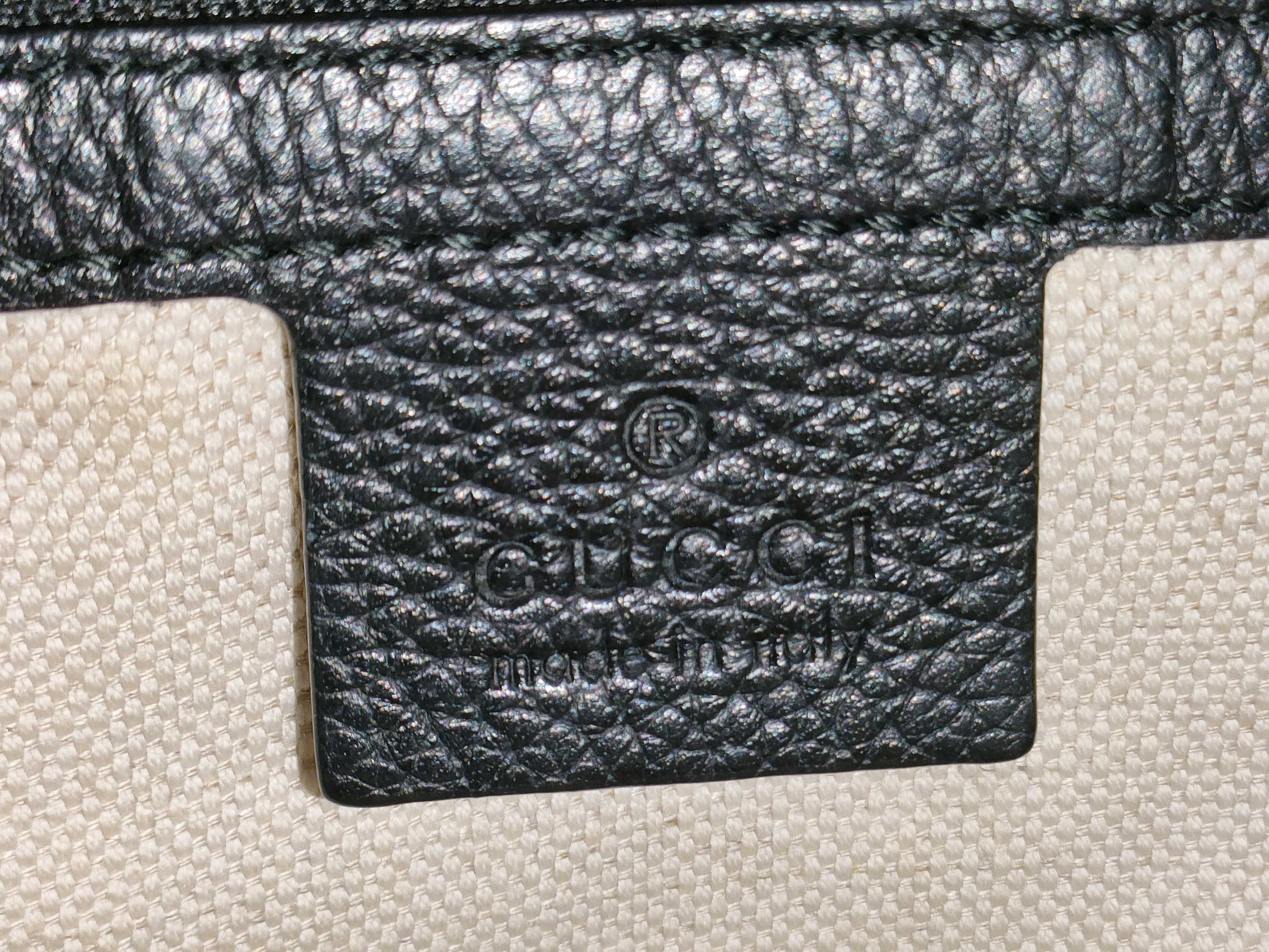logo print leather backpack — view 11