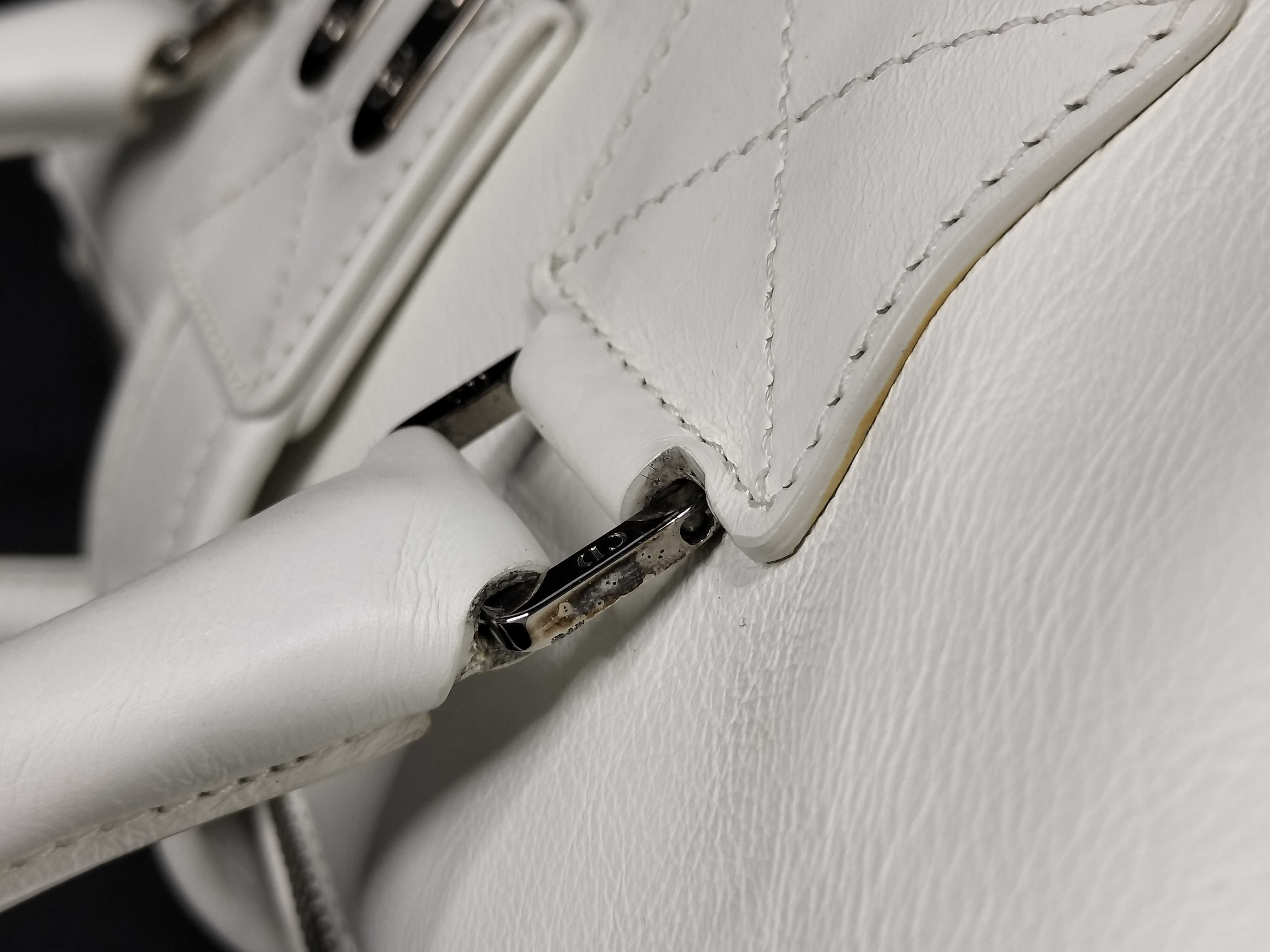 White Calfskin Handbag — view 5
