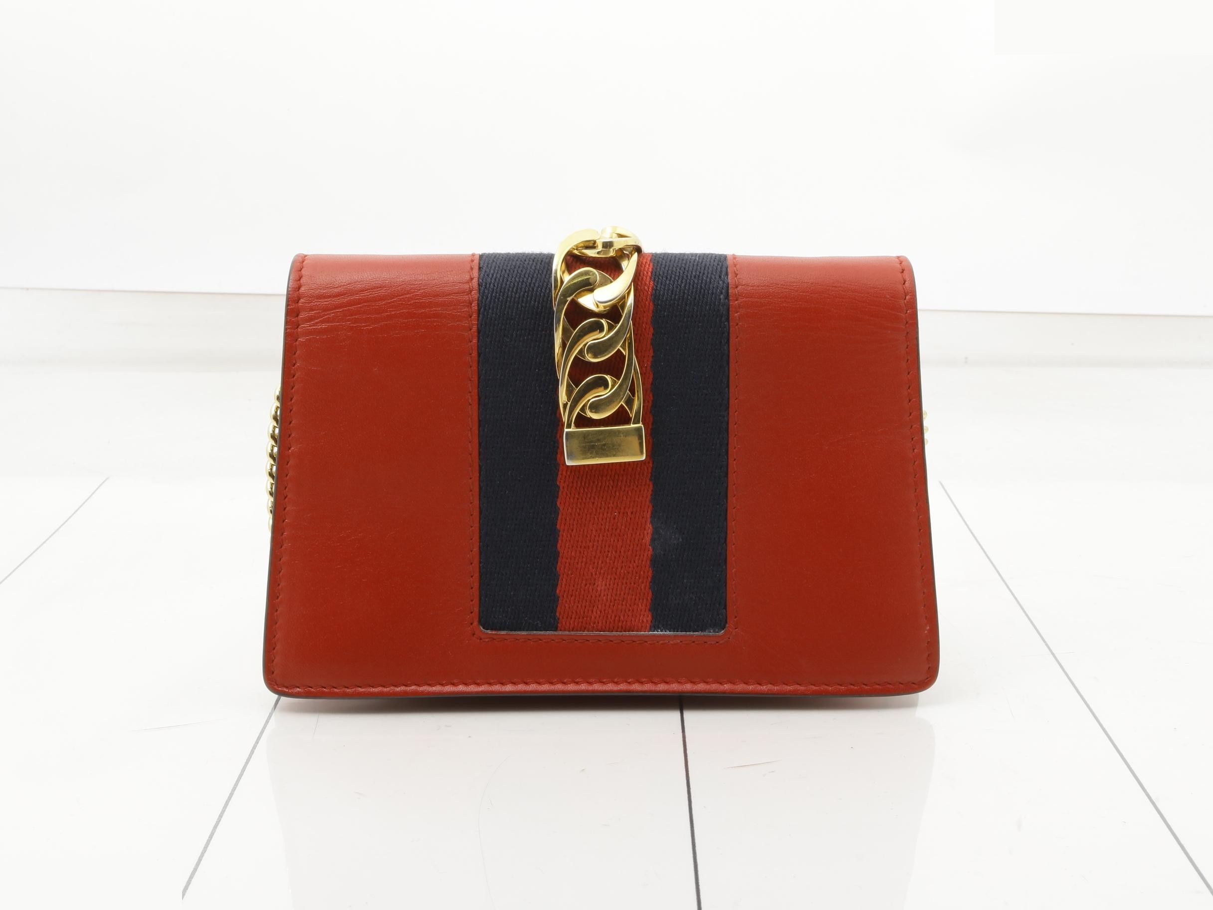 Sylvie Leather Chain Shoulder Bag — view 2