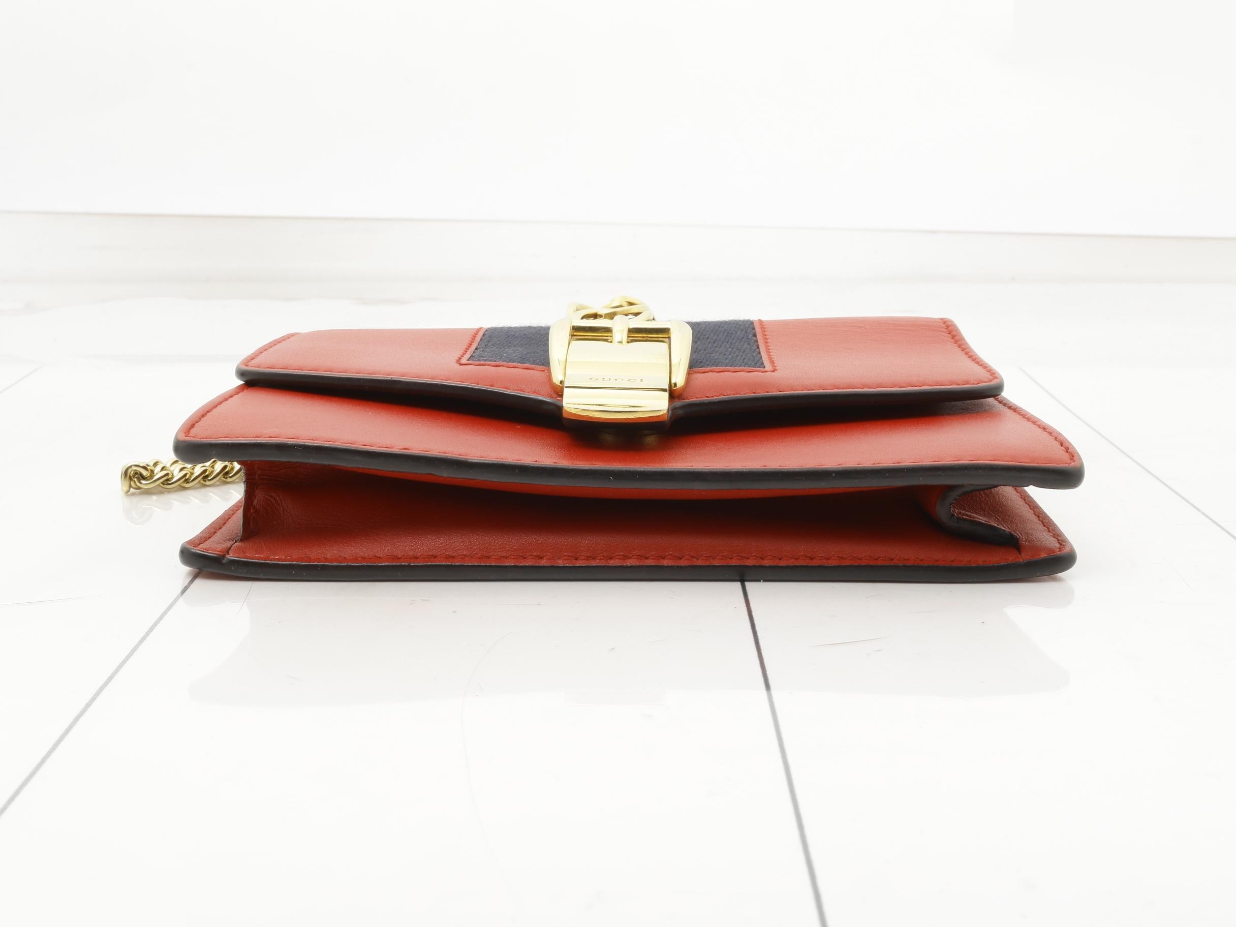 Sylvie Leather Chain Shoulder Bag — view 3