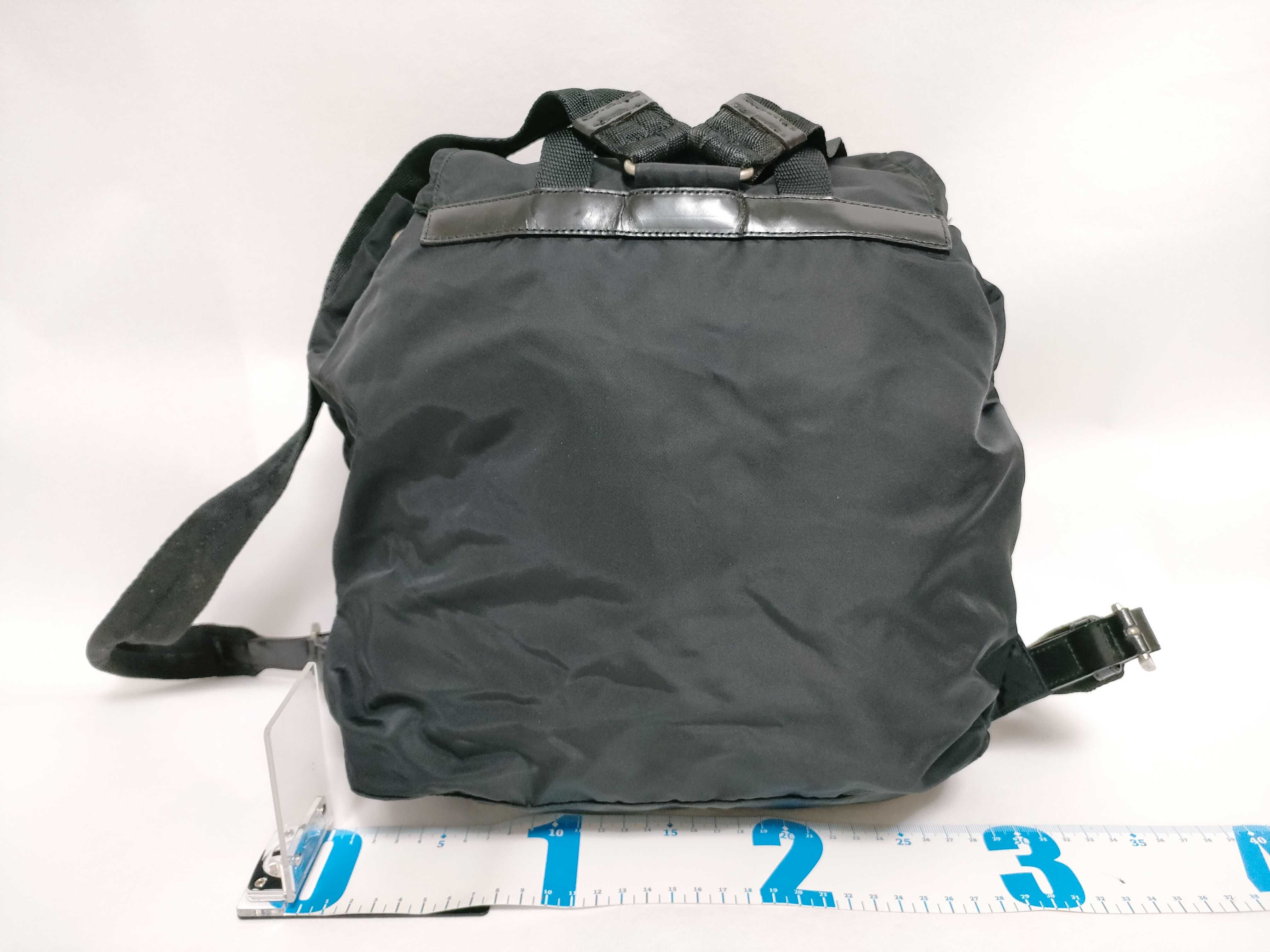 Nylon Prada Rucksack Backpack Triangle Logo Black Rucksack — view 2