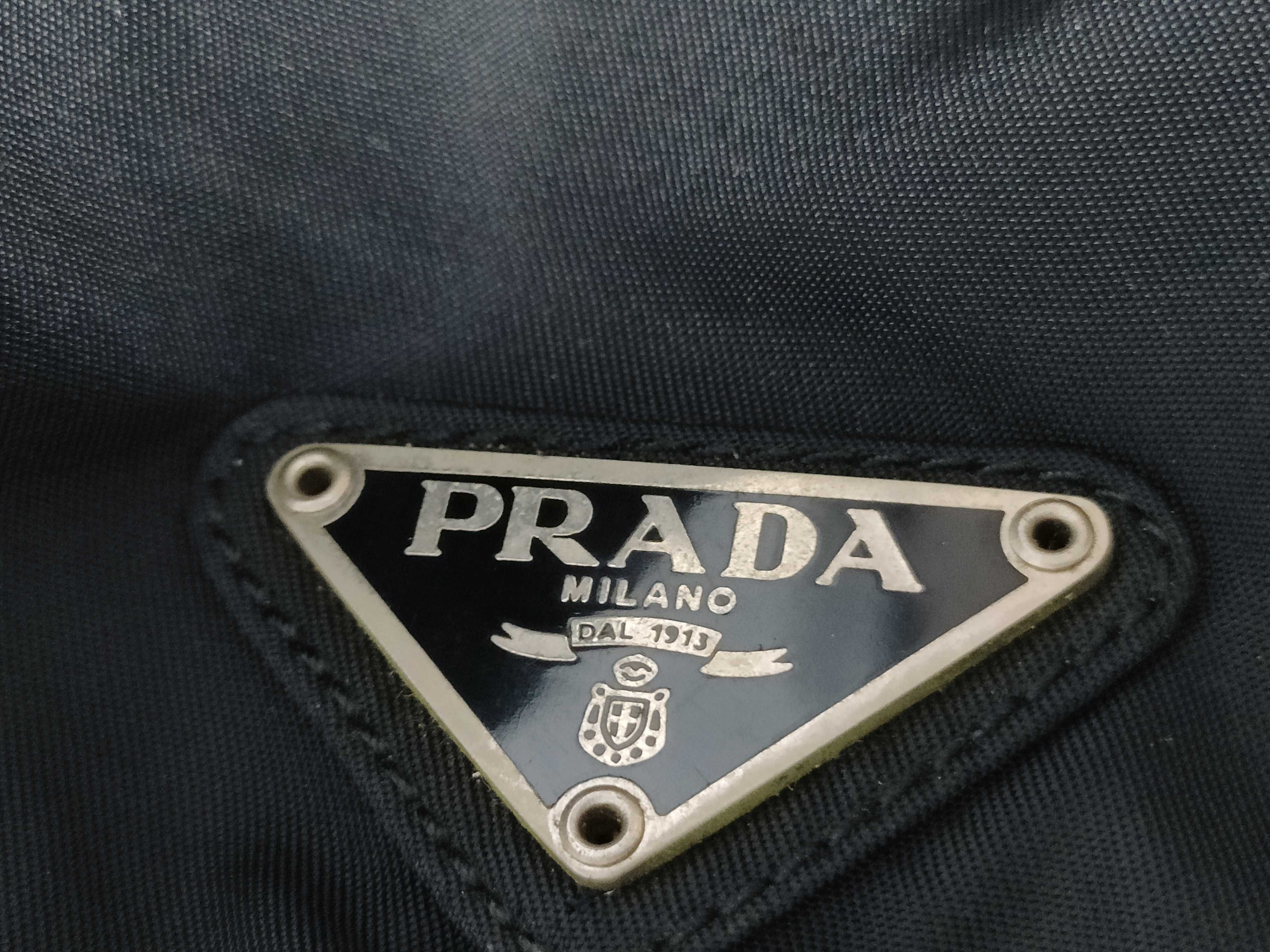Nylon Prada Rucksack Backpack Triangle Logo Black Rucksack — view 14