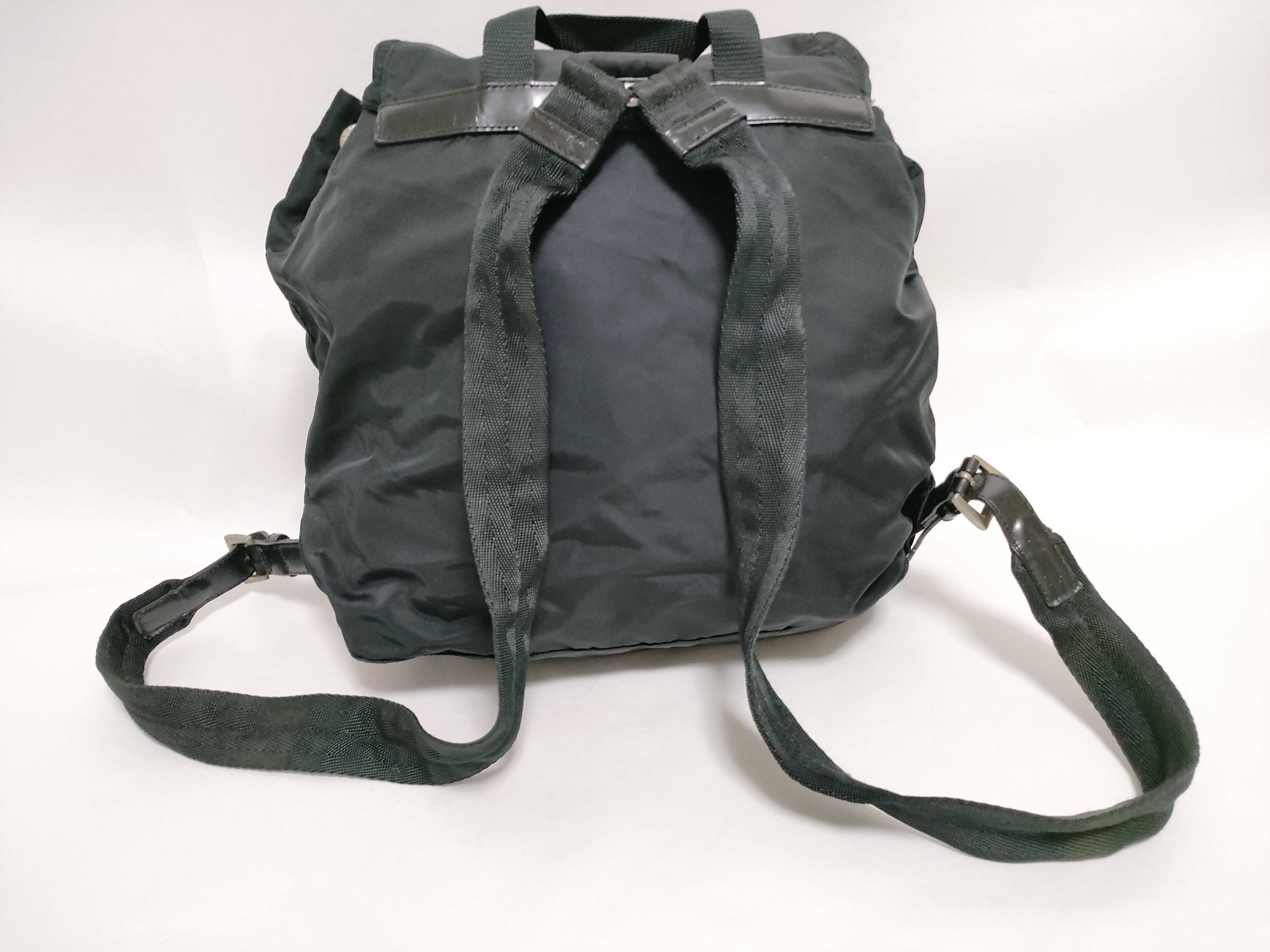 Nylon Prada Rucksack Backpack Triangle Logo Black Rucksack — view 3