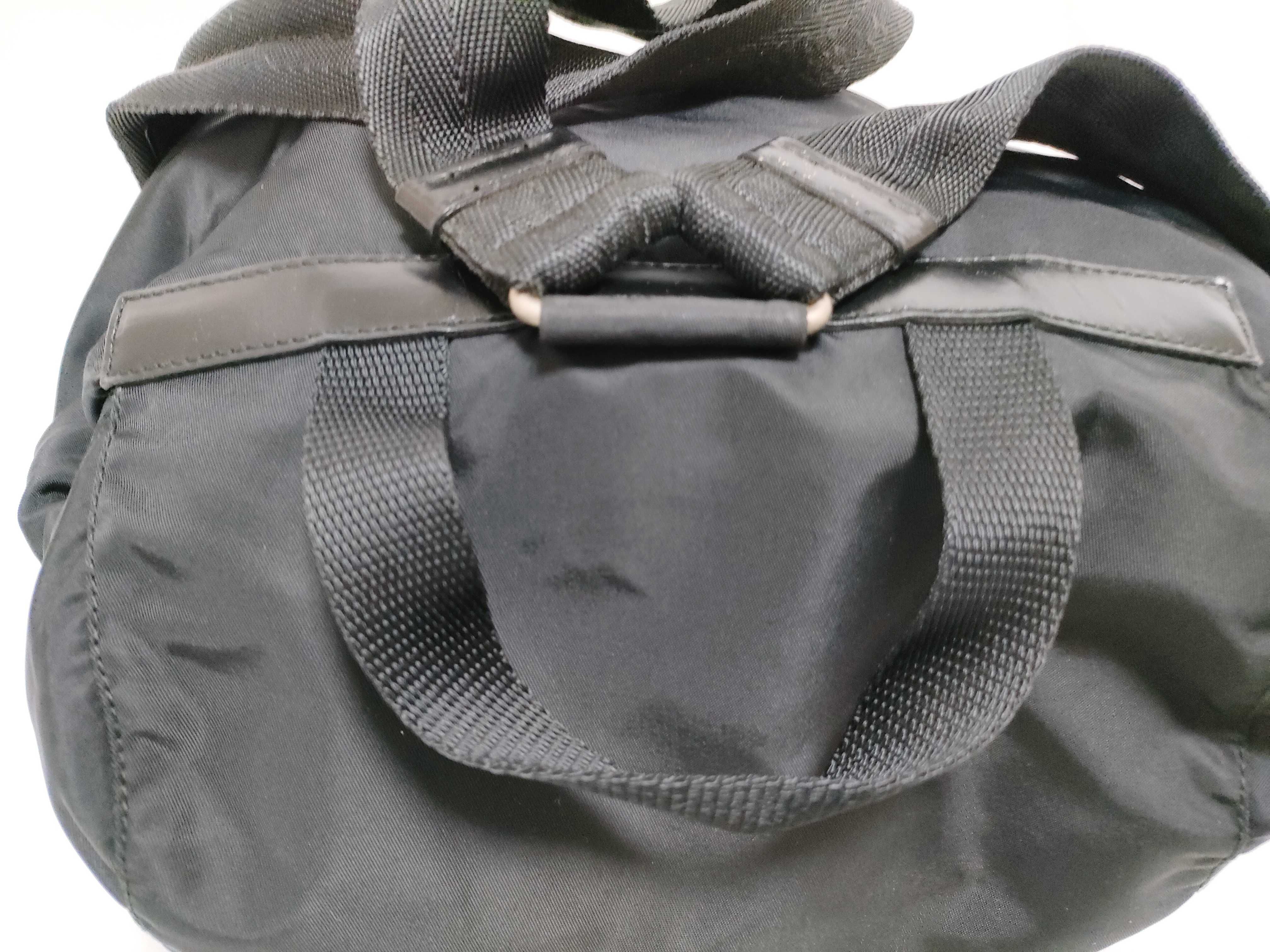 Nylon Prada Rucksack Backpack Triangle Logo Black Rucksack — view 6