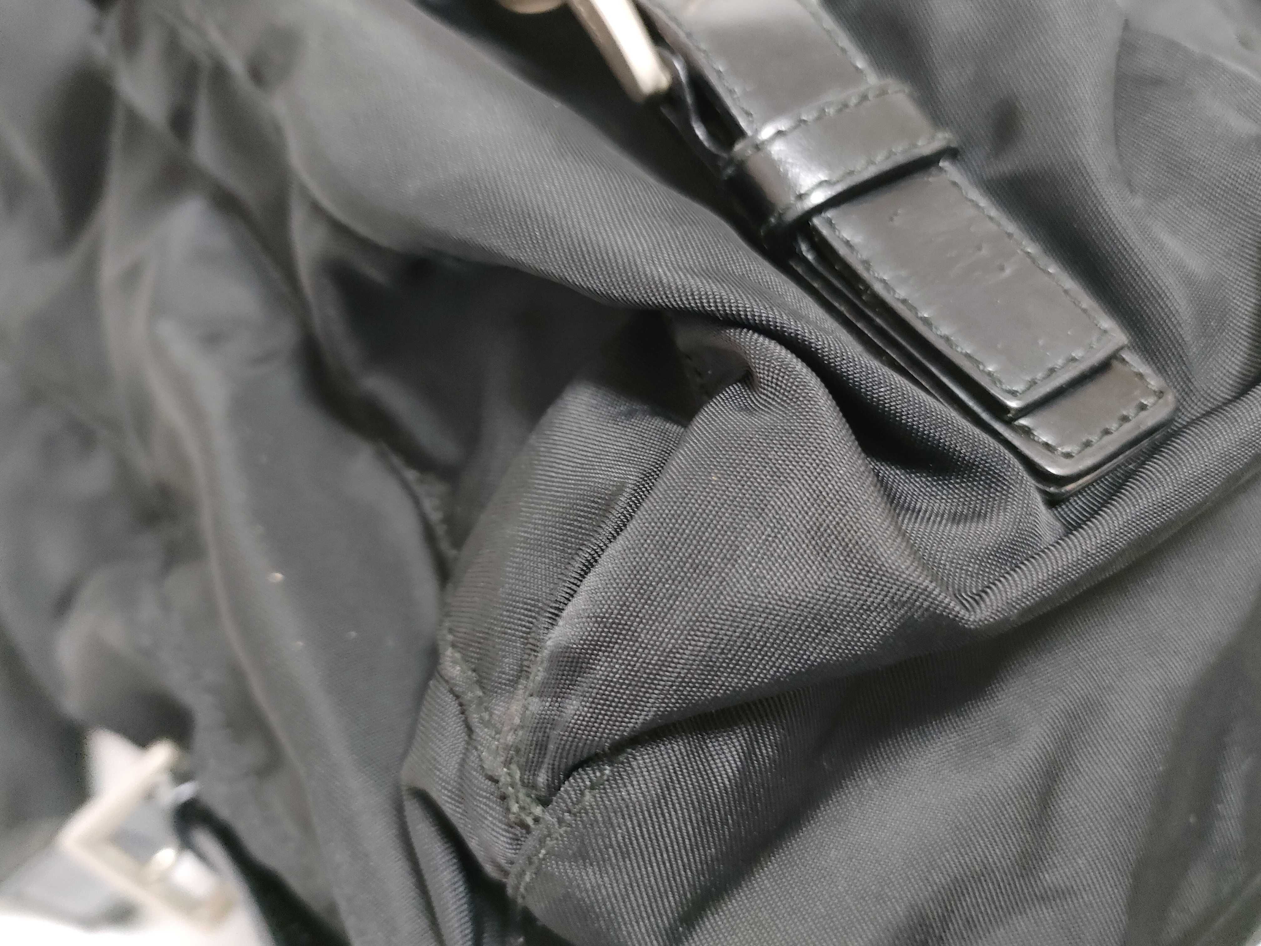 Nylon Prada Rucksack Backpack Triangle Logo Black Rucksack — view 7
