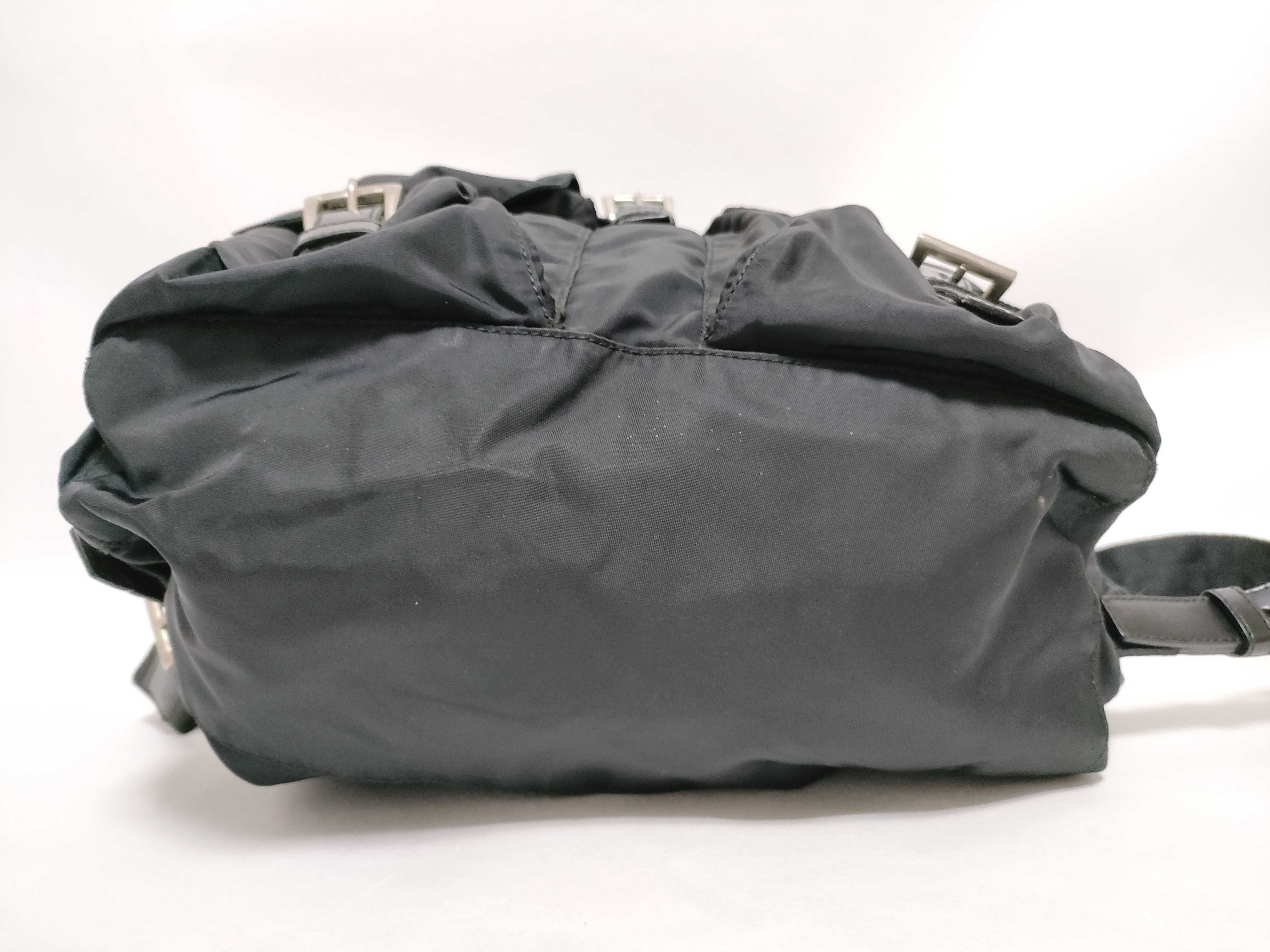 Nylon Prada Rucksack Backpack Triangle Logo Black Rucksack — view 8