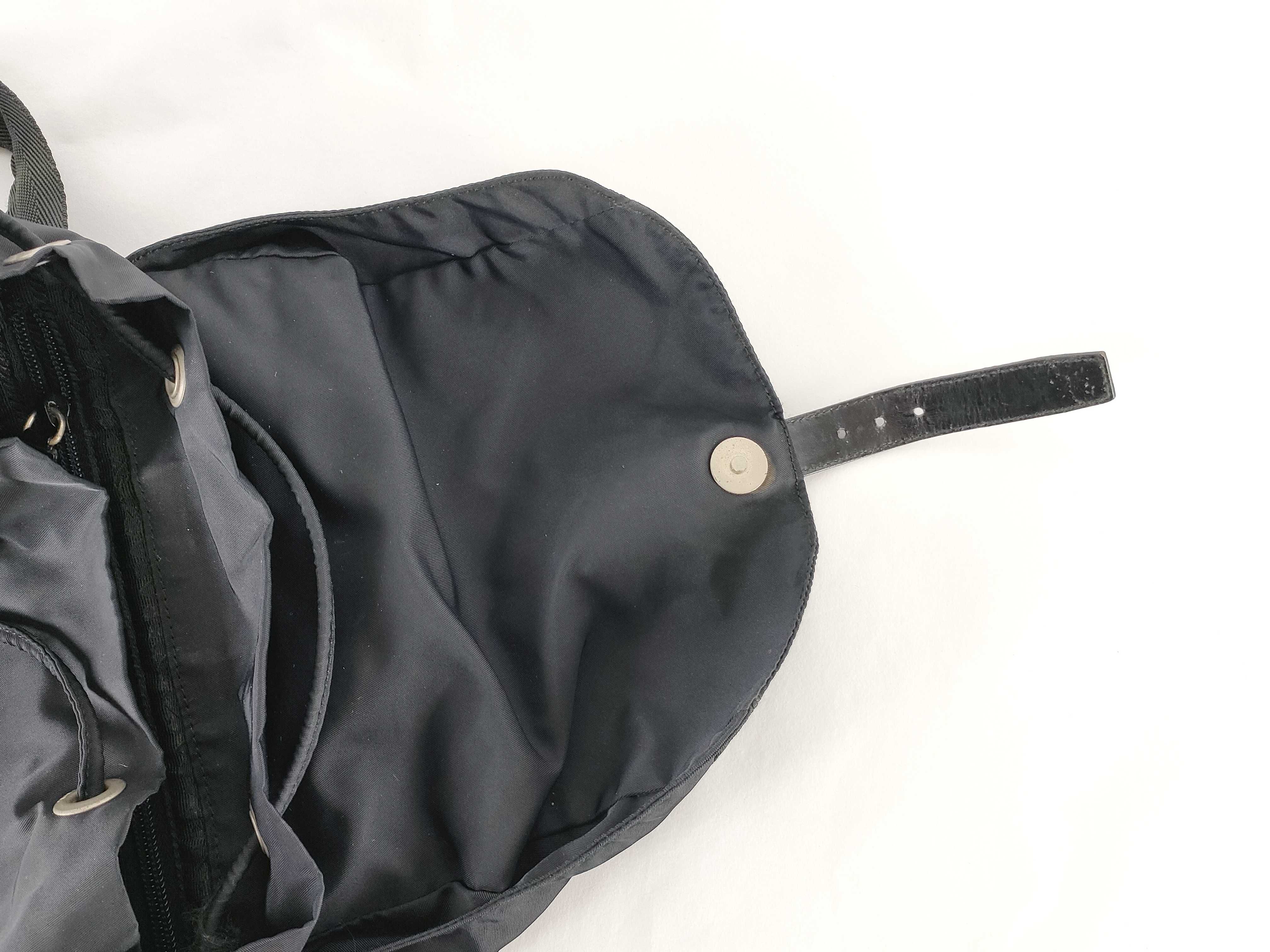 Nylon Prada Rucksack Backpack Triangle Logo Black Rucksack — view 9
