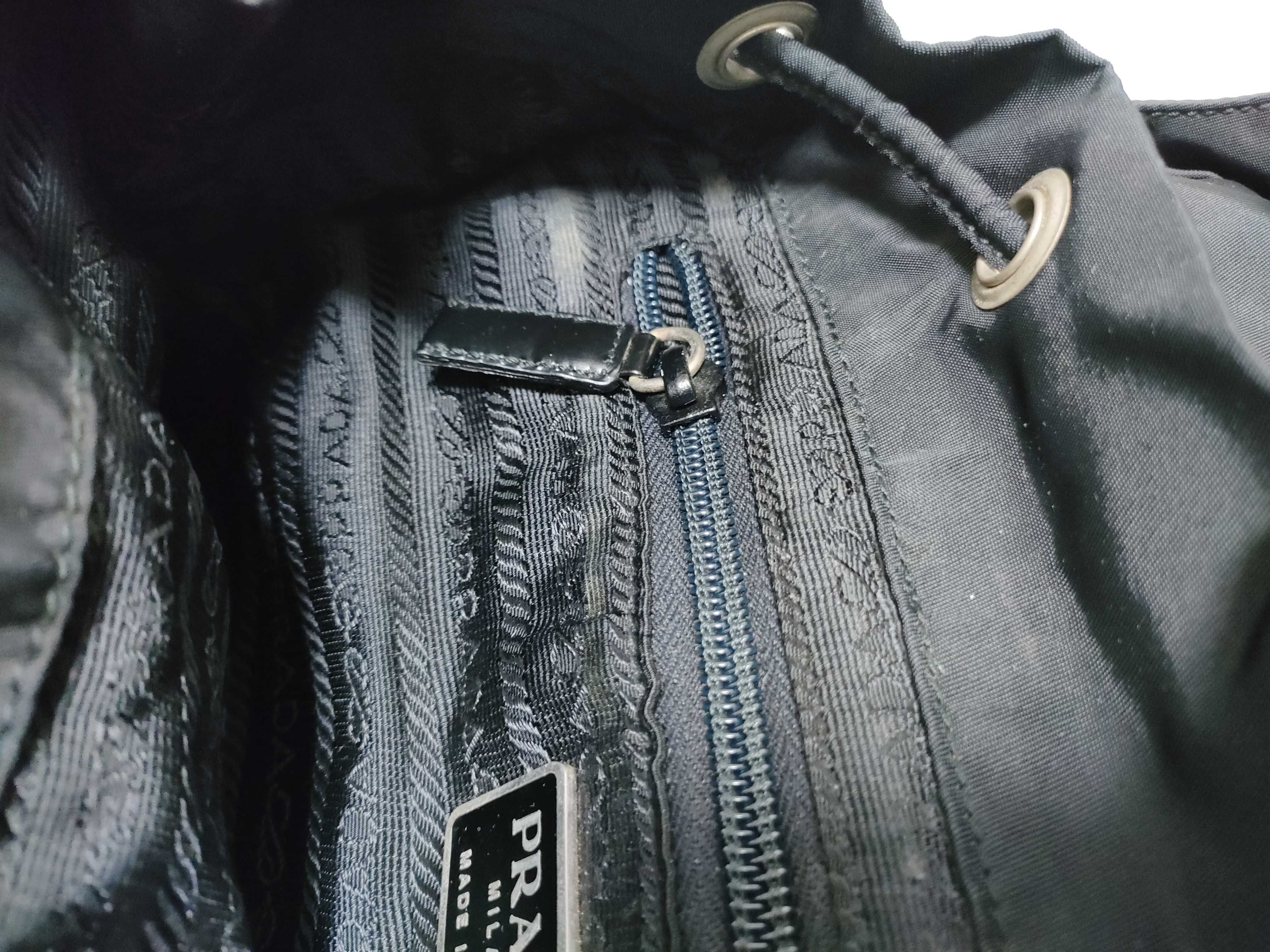 Nylon Prada Rucksack Backpack Triangle Logo Black Rucksack — view 10