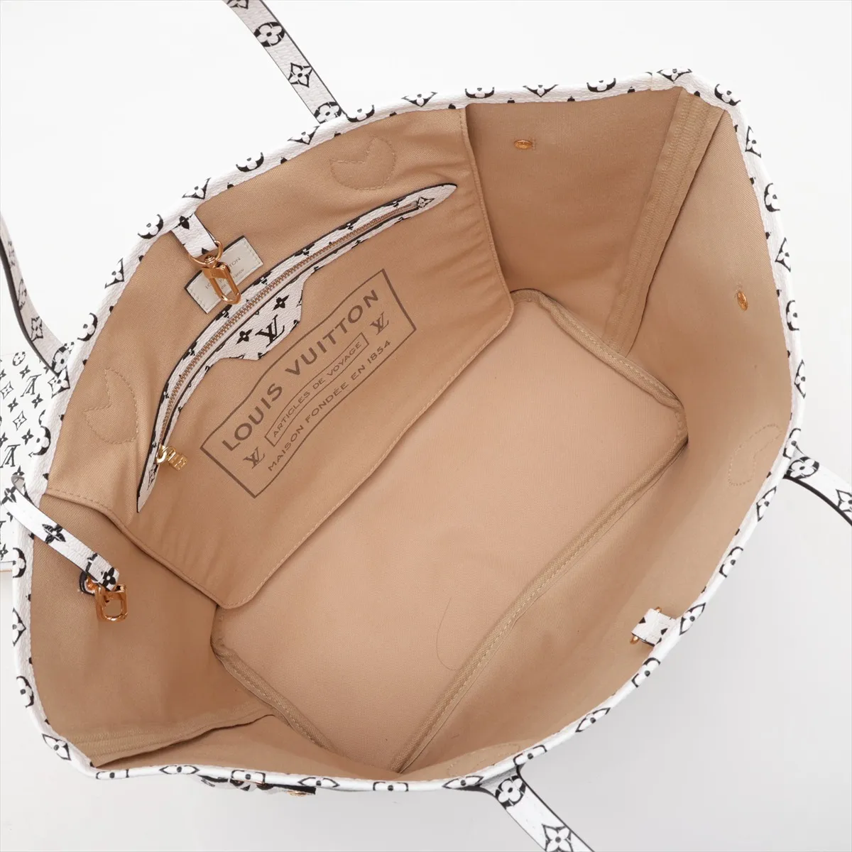 Monogram Giant Neverfull MM M44568 AR1149 Khaki x Beige (RFID detected) — view 7