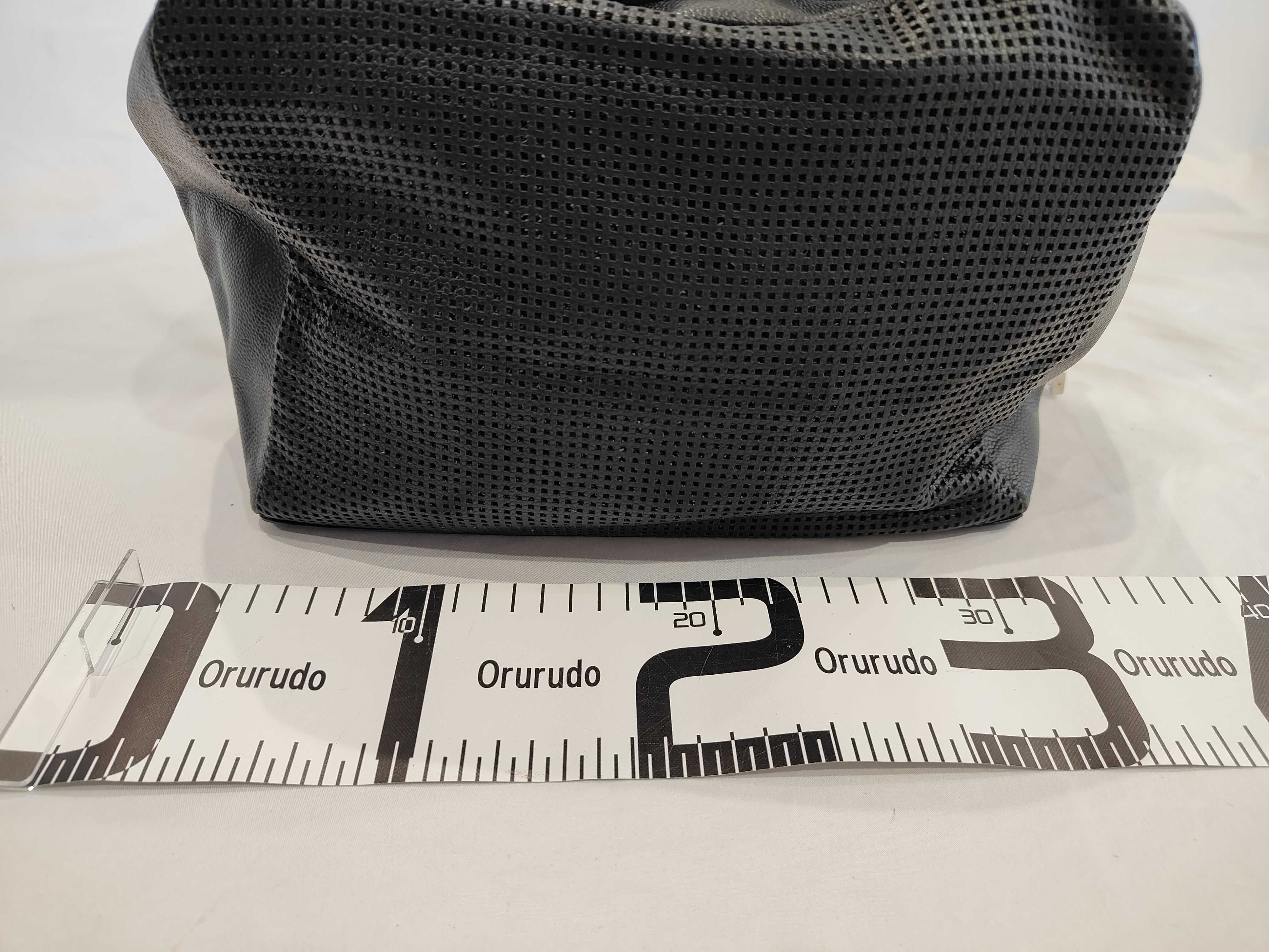 Caviar Skin Perforated Mini Boston Bag / Coco Mark / Leather / Women's — view 2