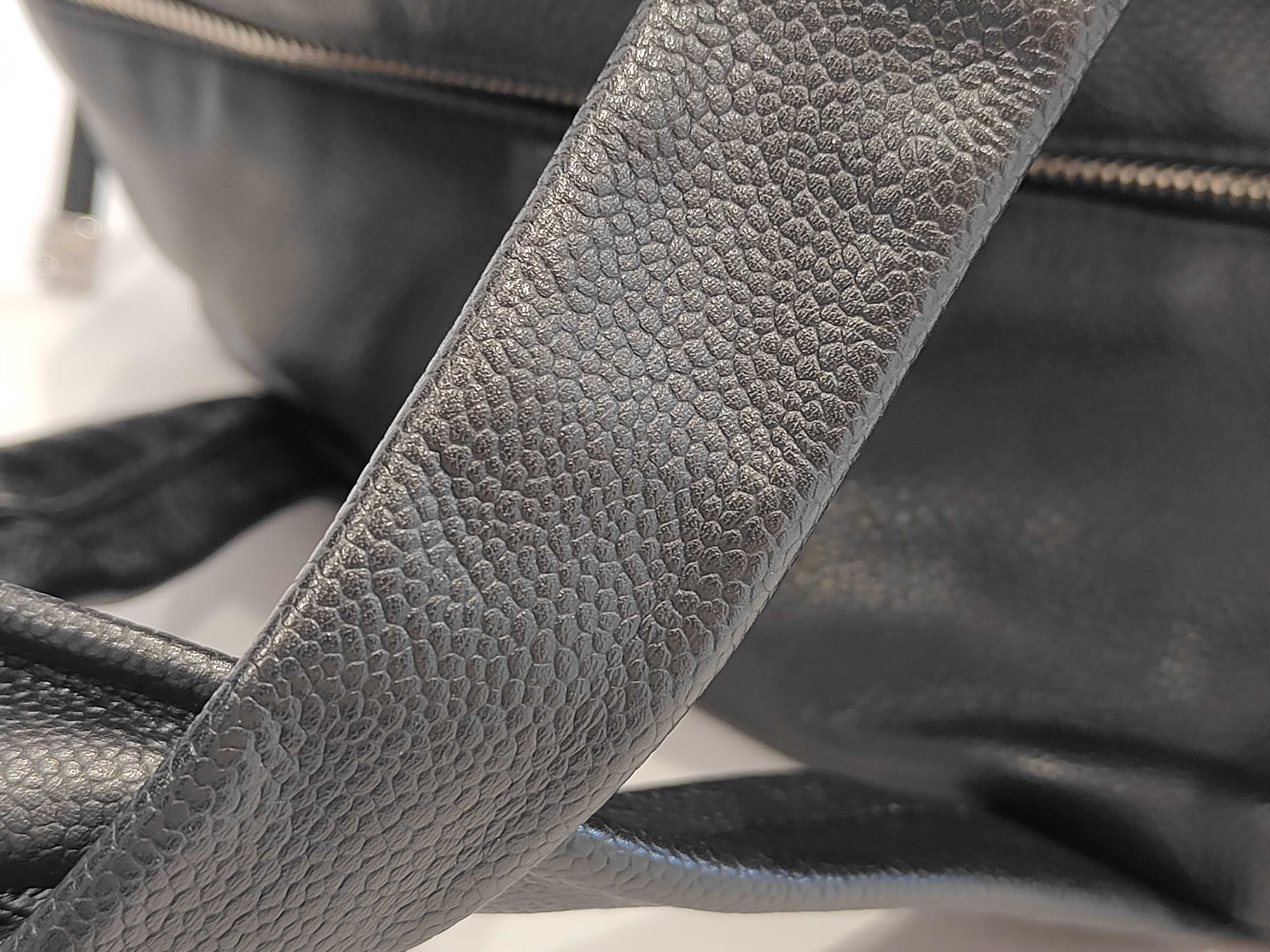 Caviar Skin Perforated Mini Boston Bag / Coco Mark / Leather / Women's — view 7