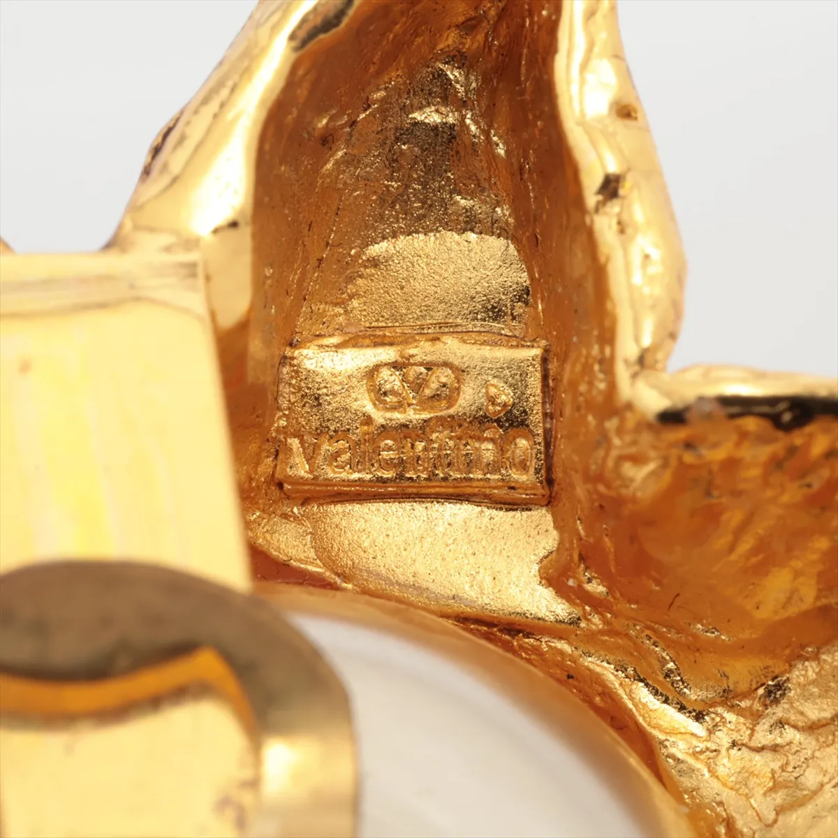 earrings (for both ears), GP x faux pearl, gold, — view 5
