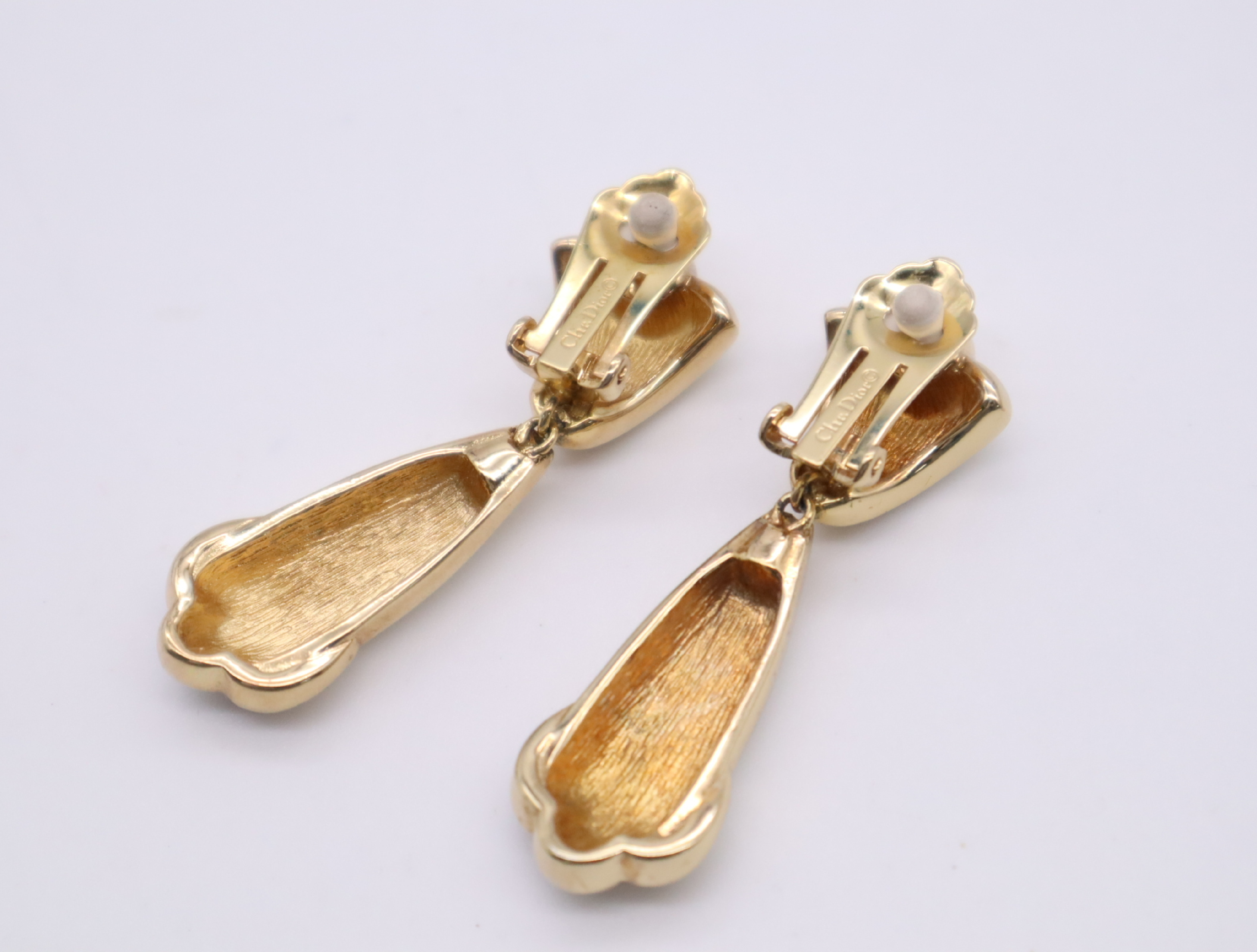 GP/Enamel/Rhinestone Rhinestone Enamel Drop Earrings — view 2