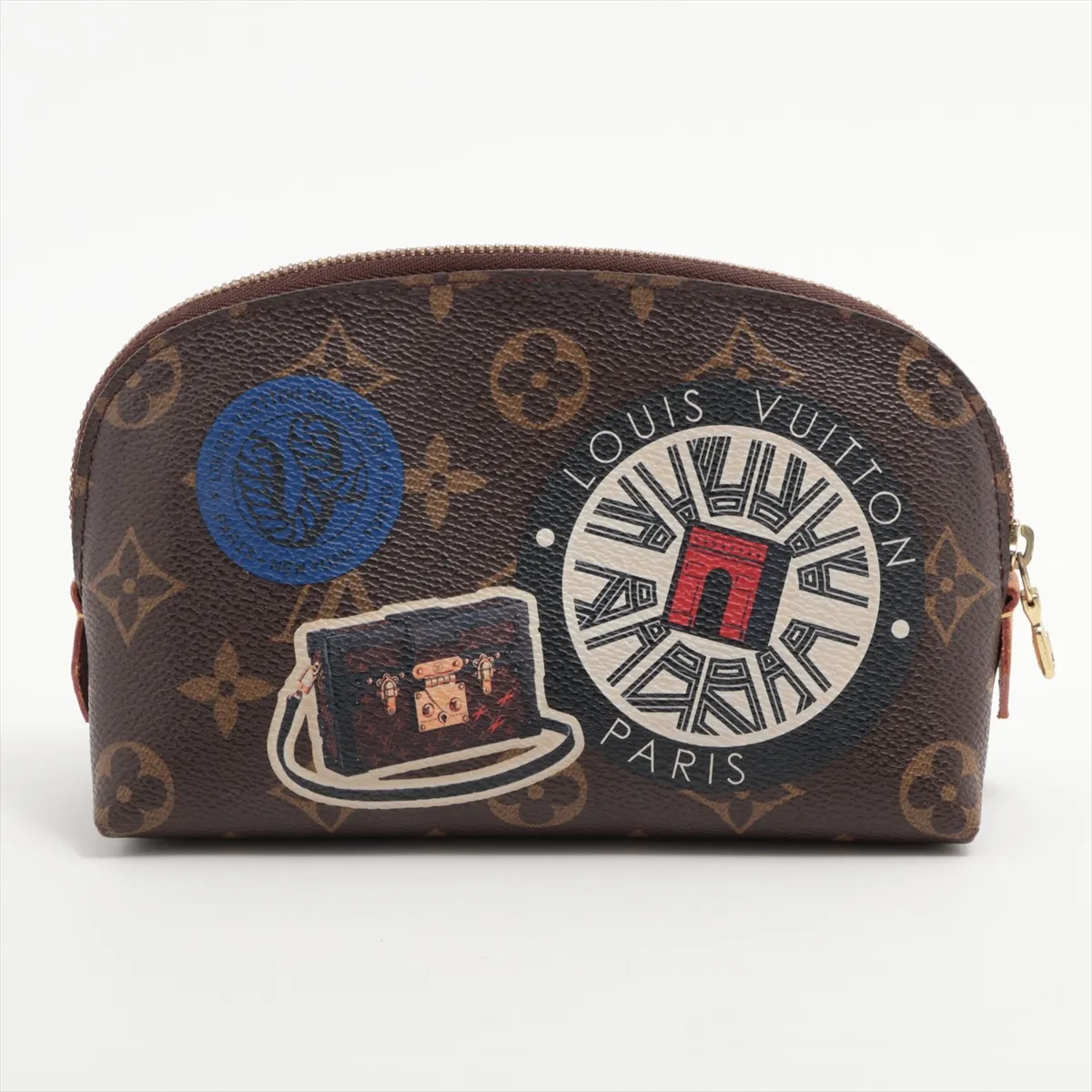 Monogram World Tour Pochette Cosmetic M41439 Serial Unknown Brown Pouch — view 2