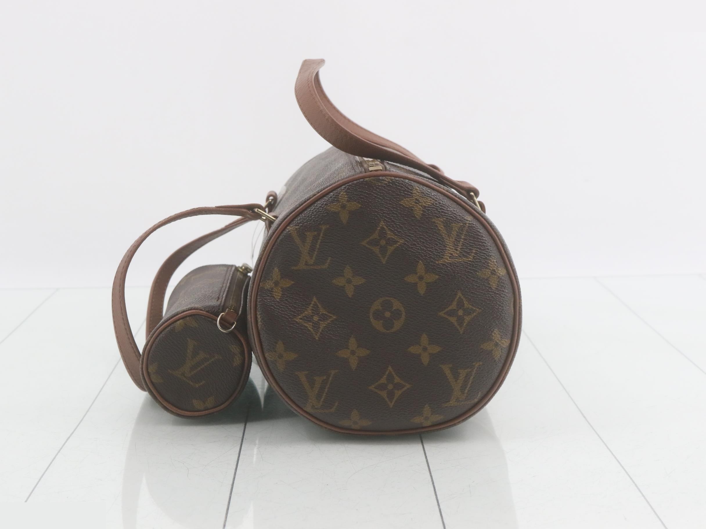 Monogram Papillon 30 handbag with pouch — view 3