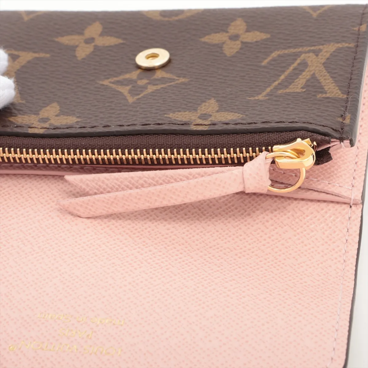 Monogram Portemonnaie Rosalie M62361 Rose Ballerine Coin Case (RFID detected) — view 8
