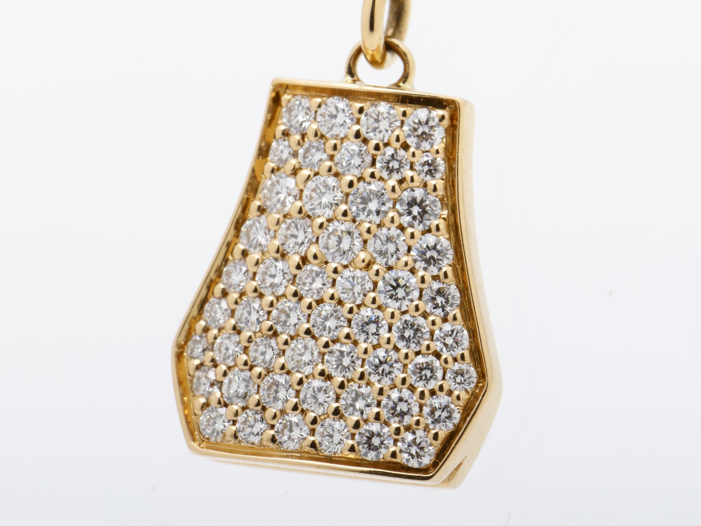 Earrings, 750PG, Diamond, 8.1g — view 3