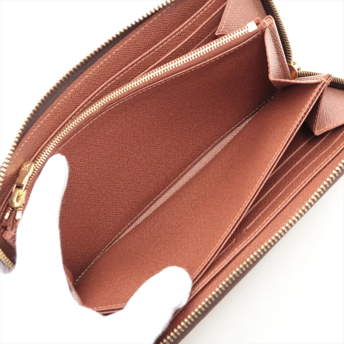 Monogram Zippy Wallet M42616 Brown Round Zip Wallet (RFID detected) — view 6