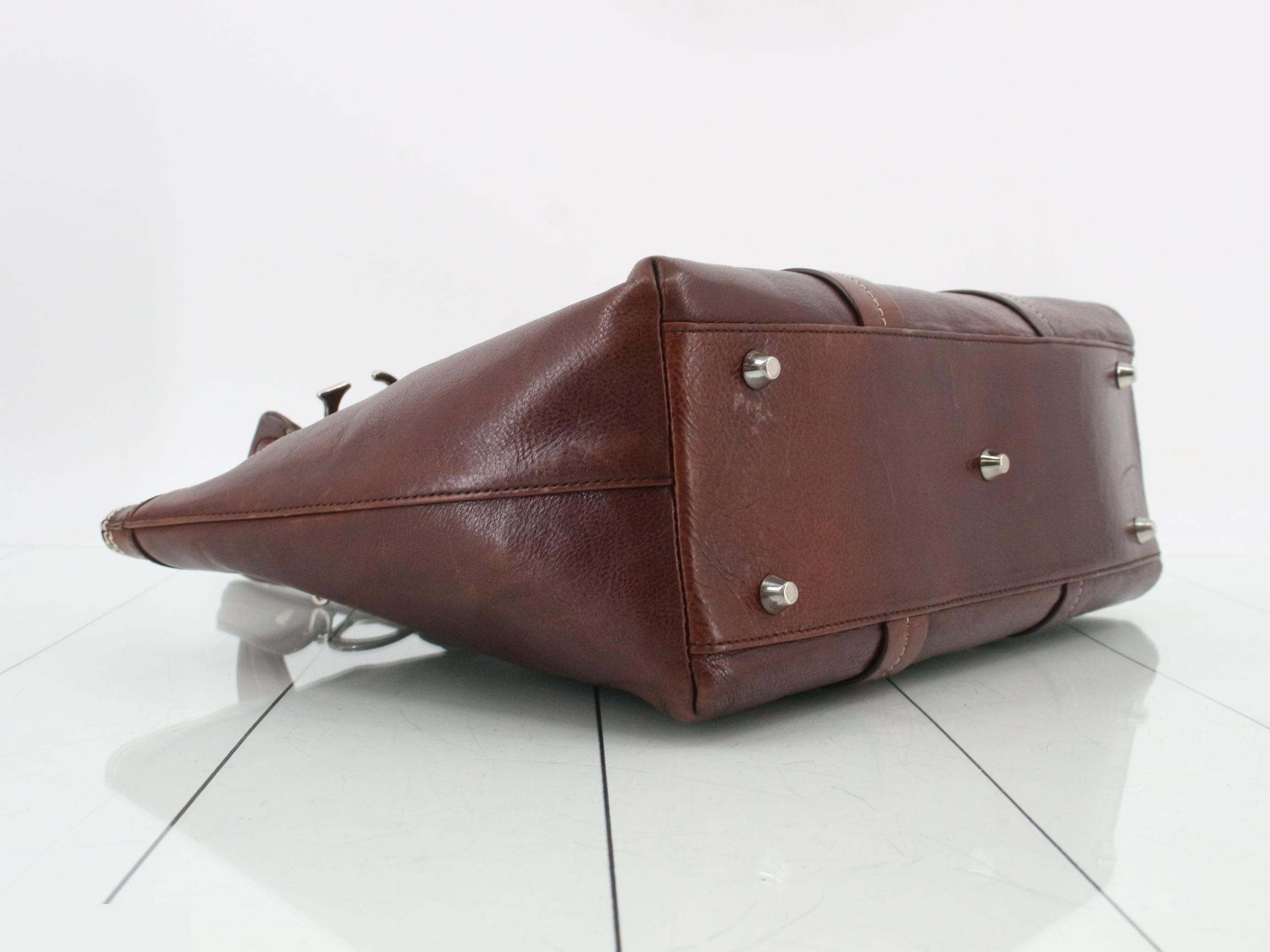 Leather Flower Tote Bag — view 5
