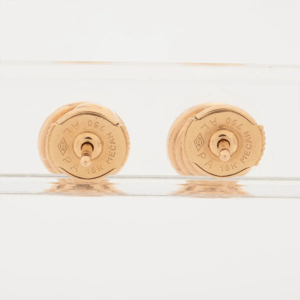 Damour Diamond Earrings 750(PG) 4.2g ZL9040 Post Distortion — view 2