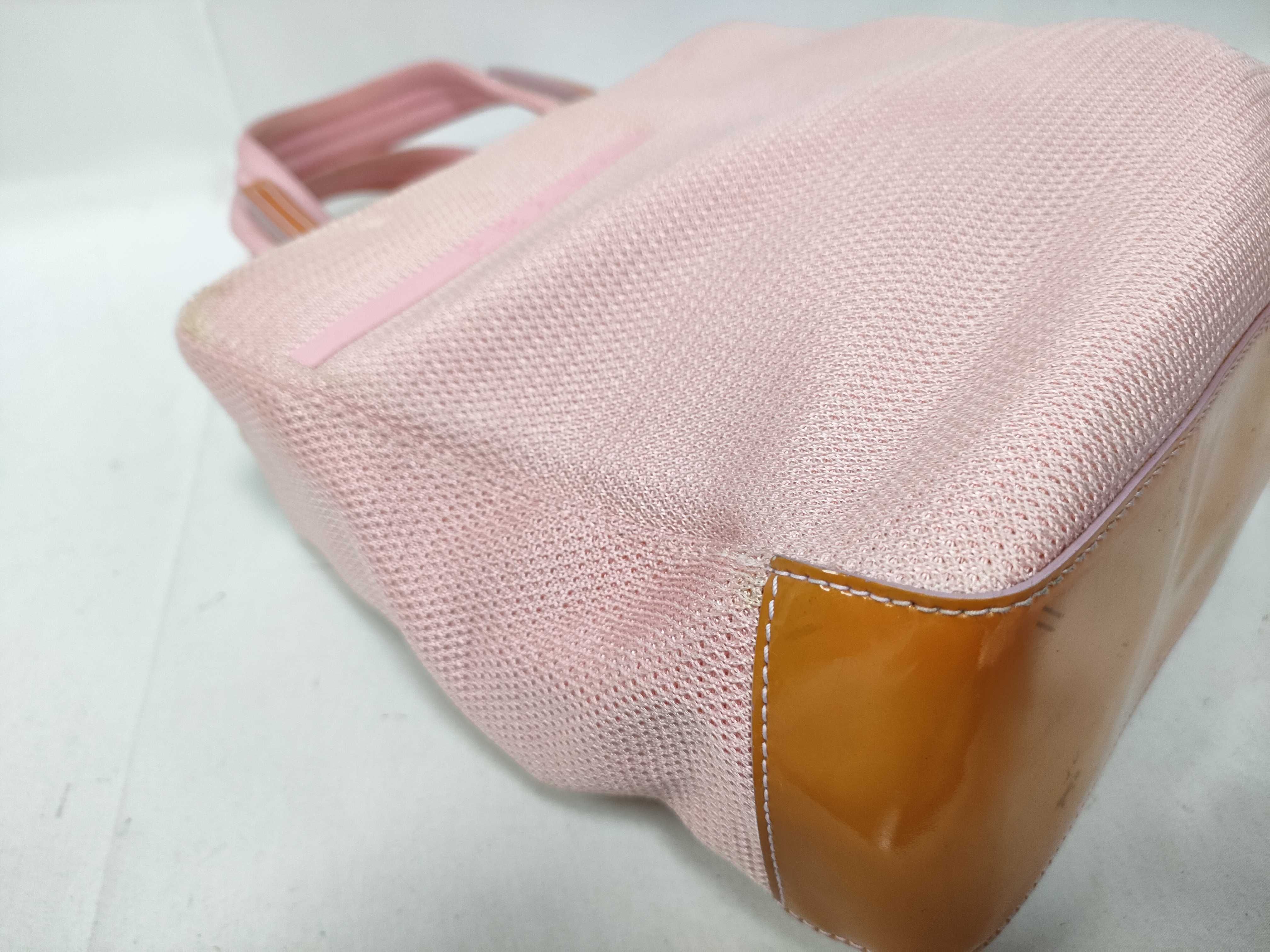 handbag pink with white tag handbag — view 5