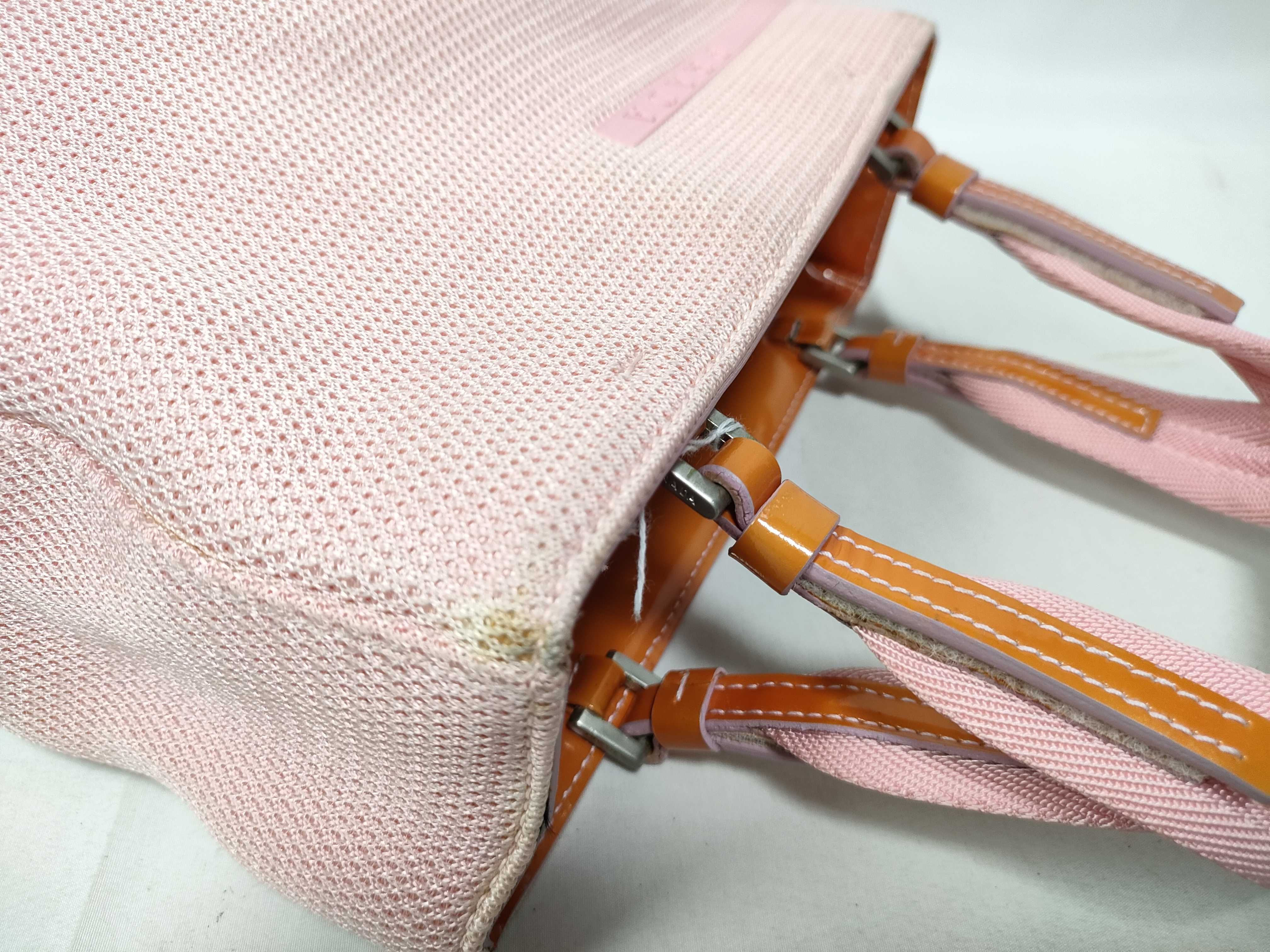 handbag pink with white tag handbag — view 7