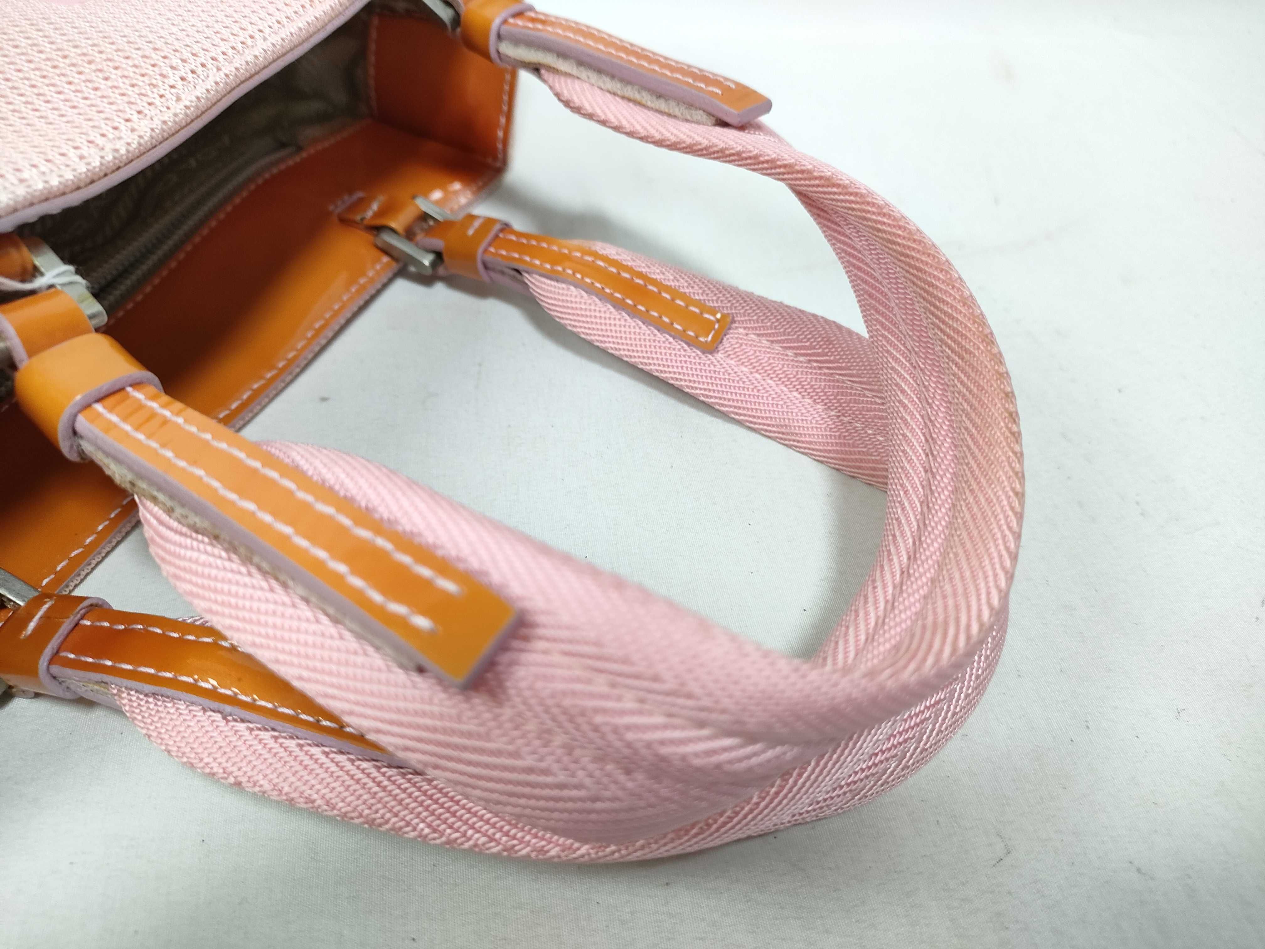 handbag pink with white tag handbag — view 9